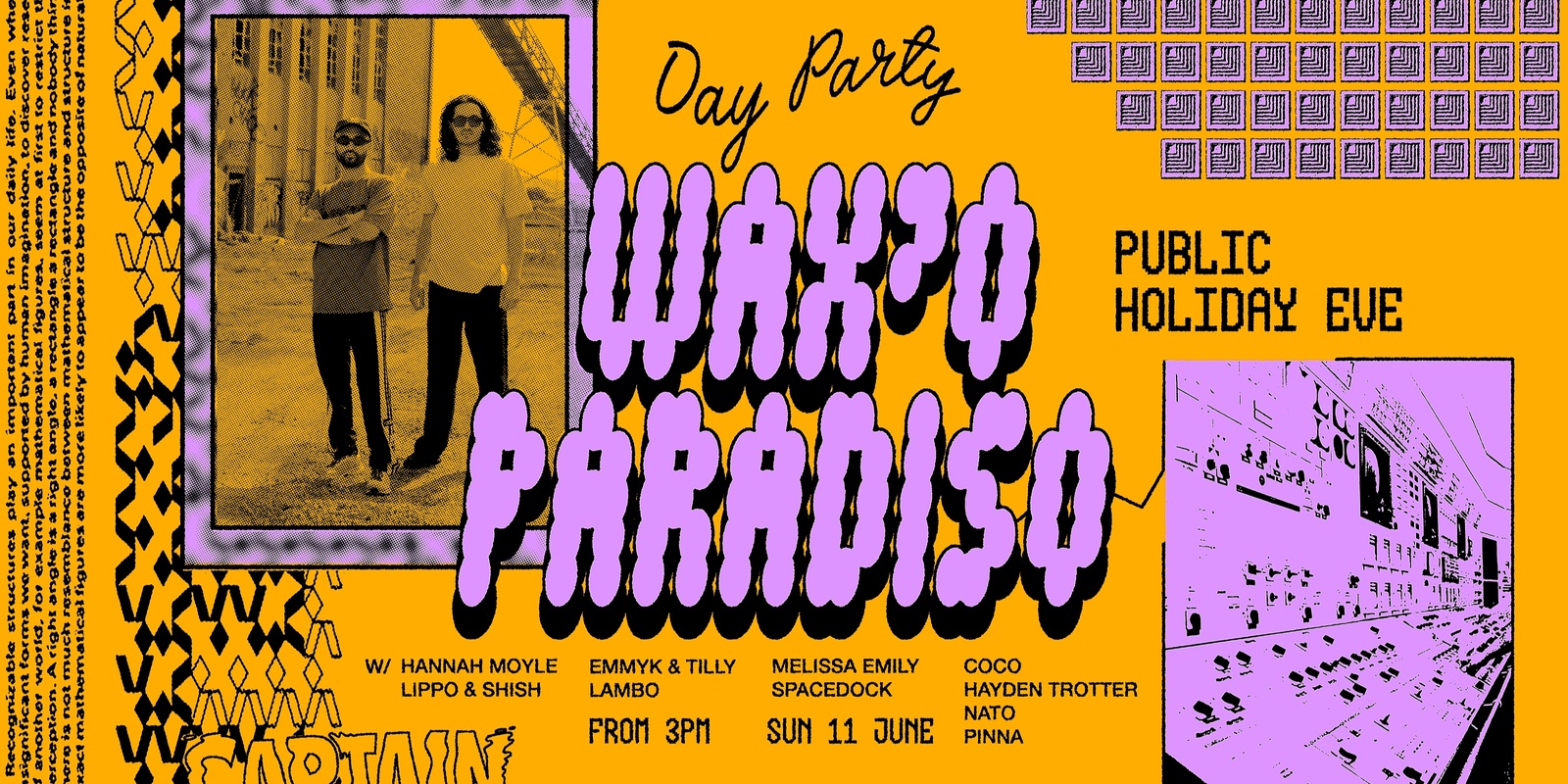 Banner image for Waxo Paradiso ▬ Day Party (Long Weekend)