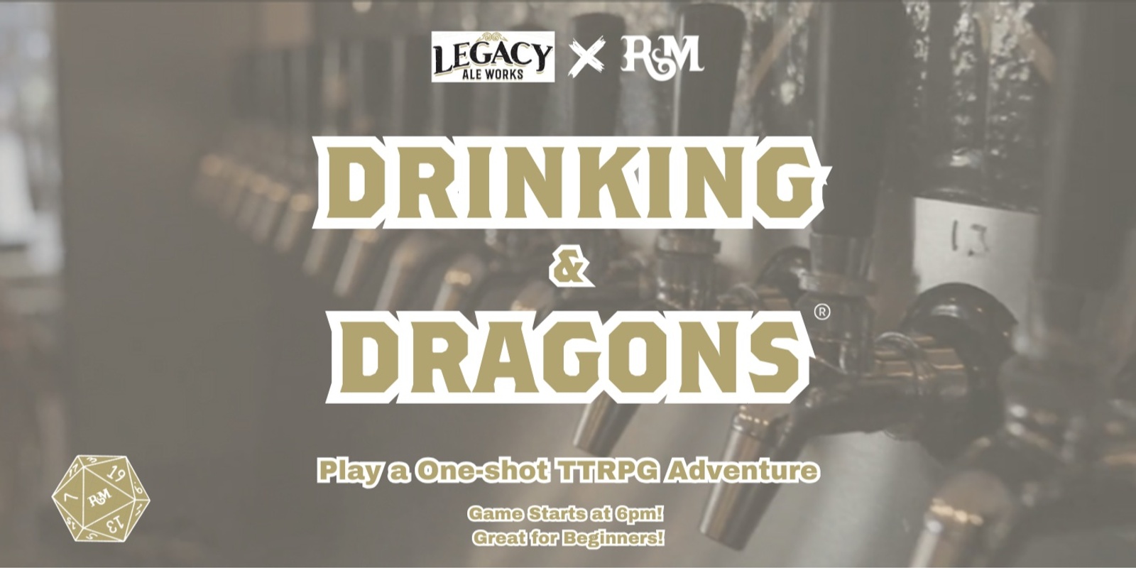 Banner image for Drinking & Dragons at Legacy Ale Works