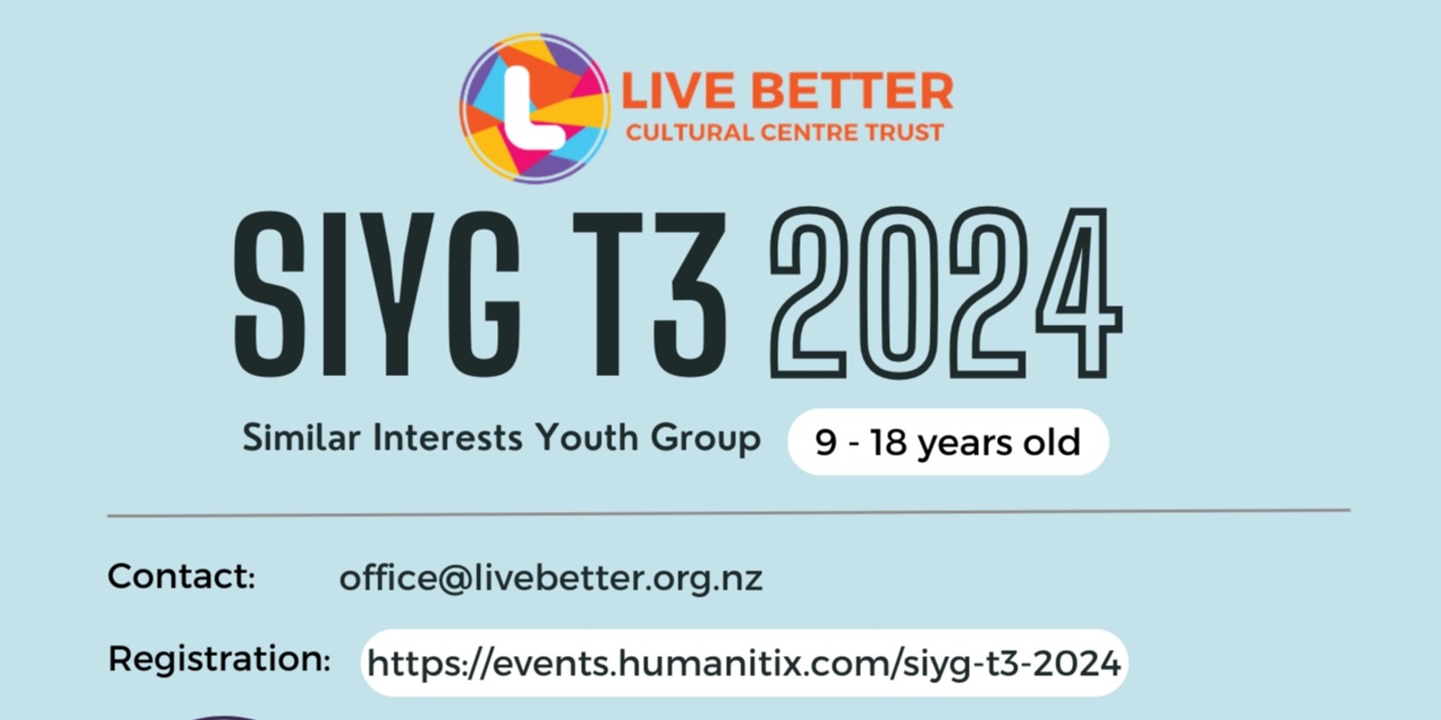 Banner image for 2024 Term3 : SIYG (Similar Interests Youth Group) 