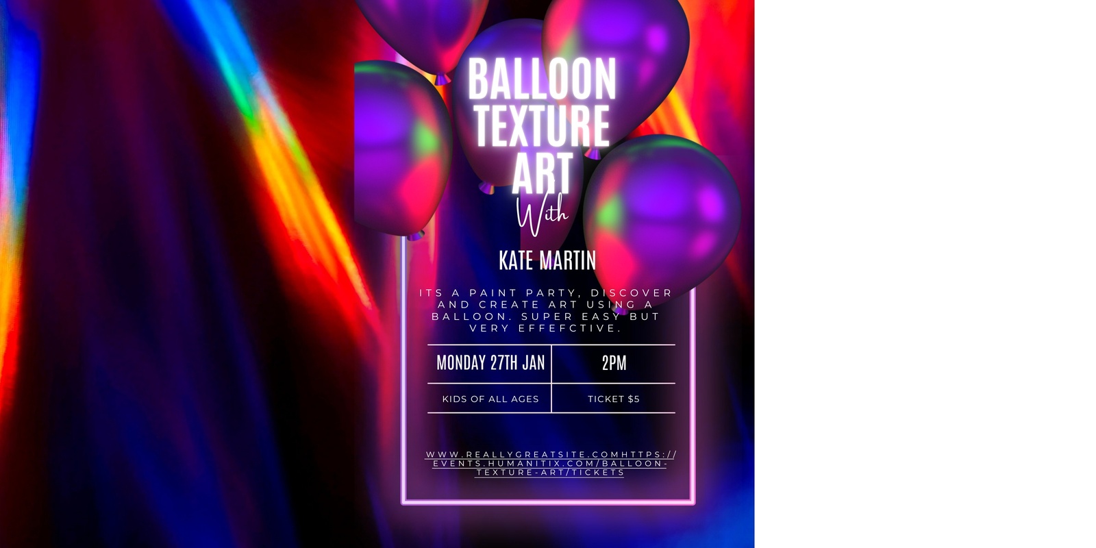 Banner image for Balloon Texture Art