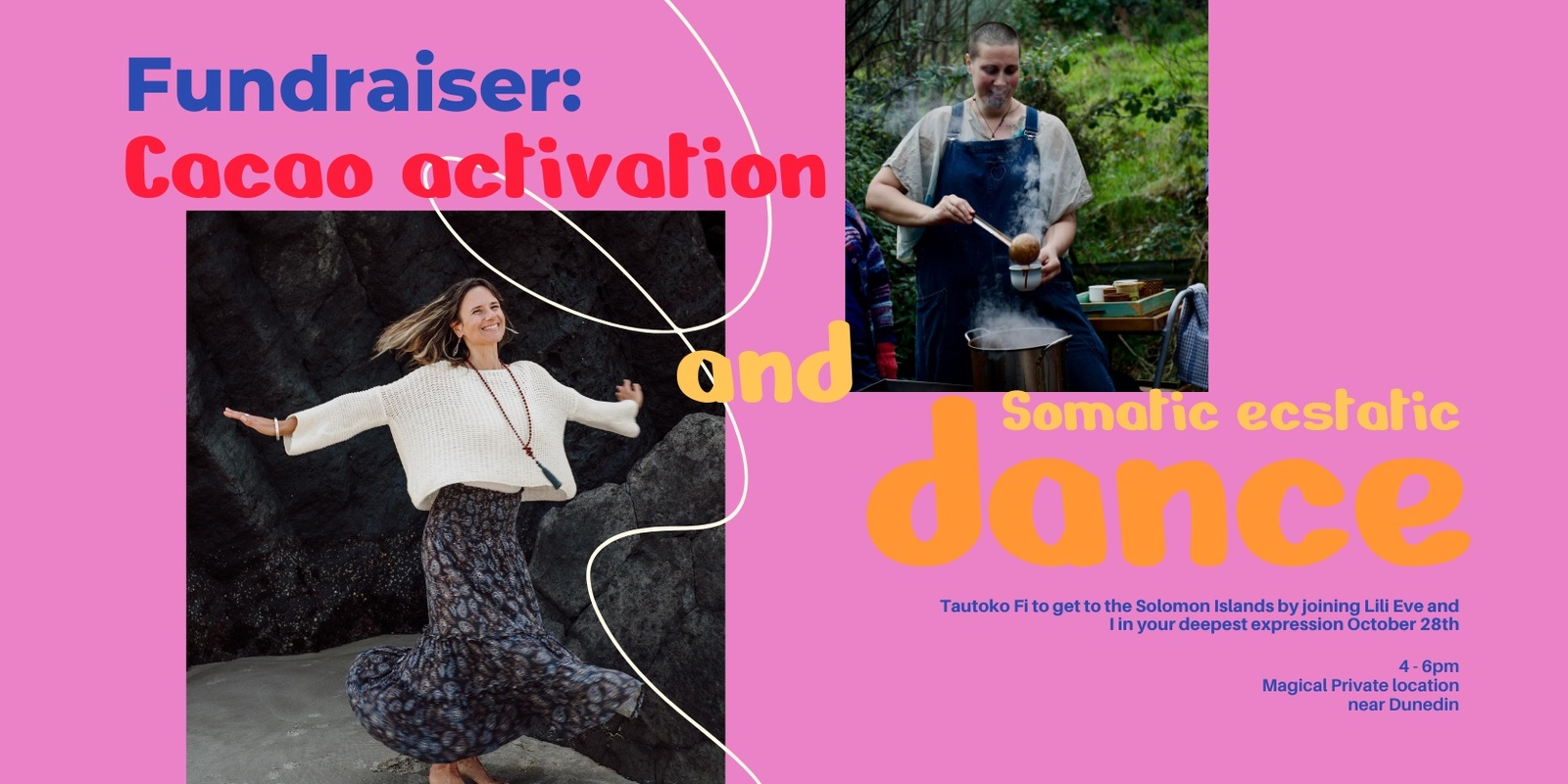 Banner image for Fundrasier: Cacao activation + Somatic ecstatic dance