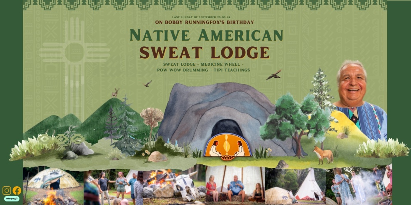 Banner image for Runningfox & EagleDancer's Native American Sweat Lodge September 2024