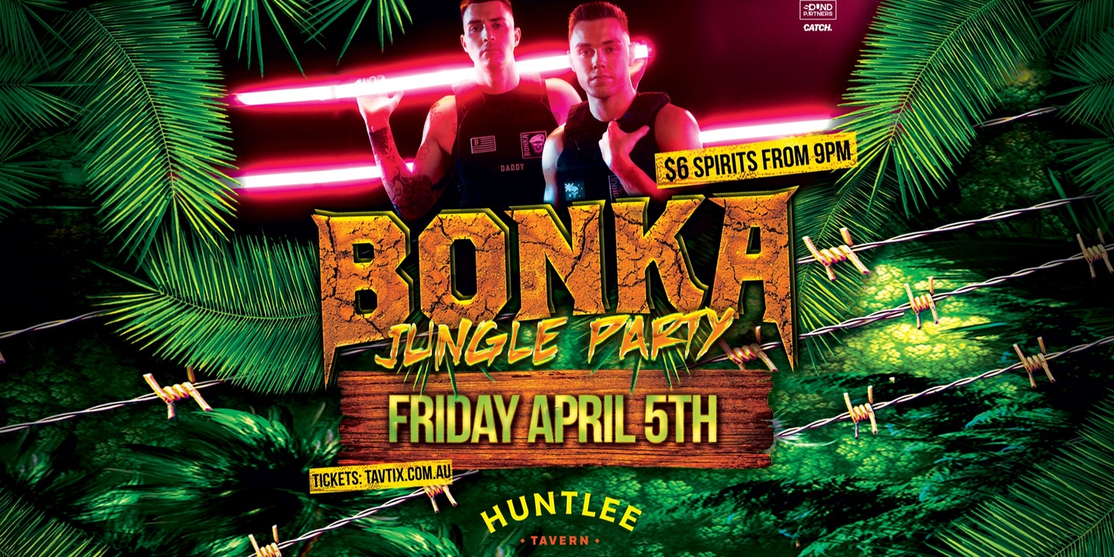 Banner image for Bonka Jungle Party @ Huntlee Tavern