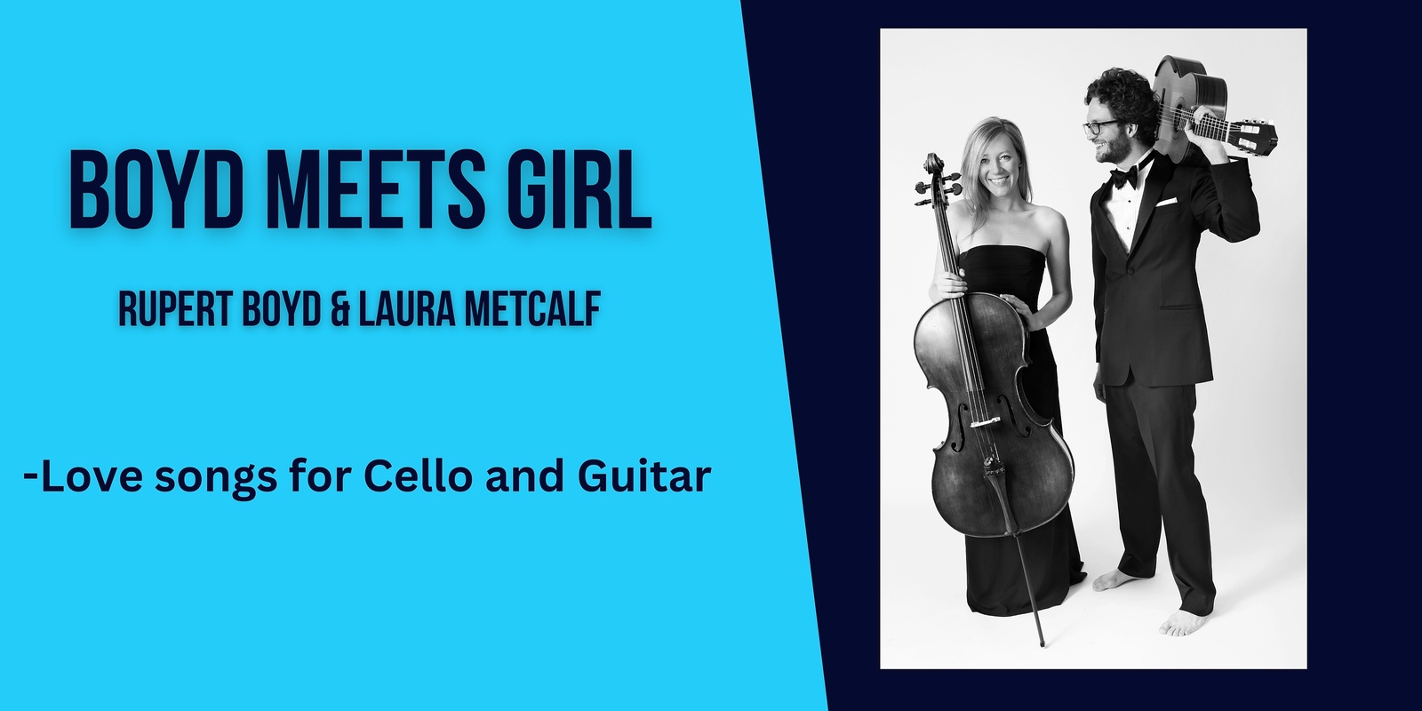 Banner image for Boyd Meets Girl: Love songs for cello and guitar
