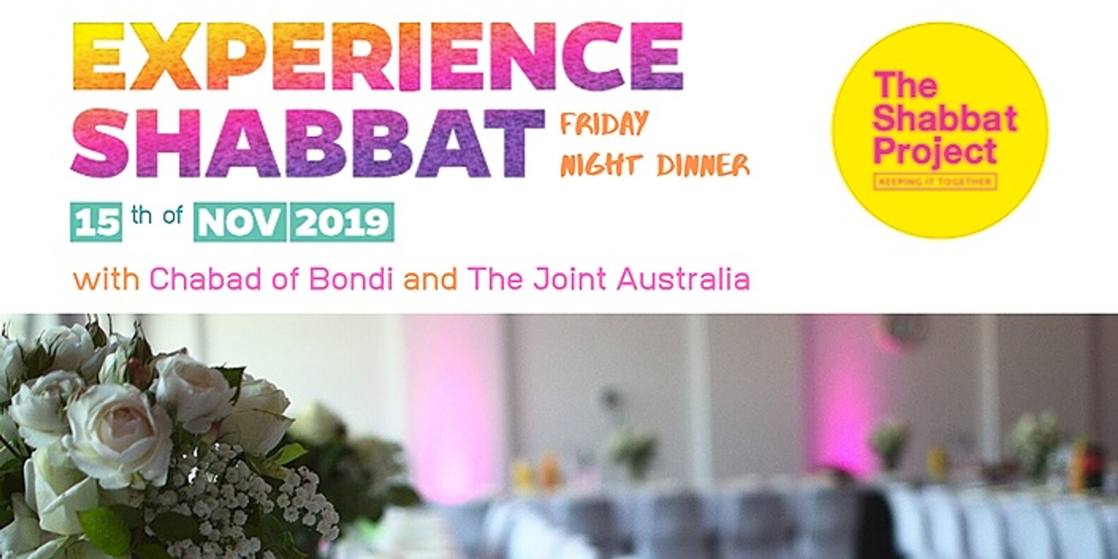 Banner image for Shabbat Dinner with Chabad of Bondi and The Joint Australia