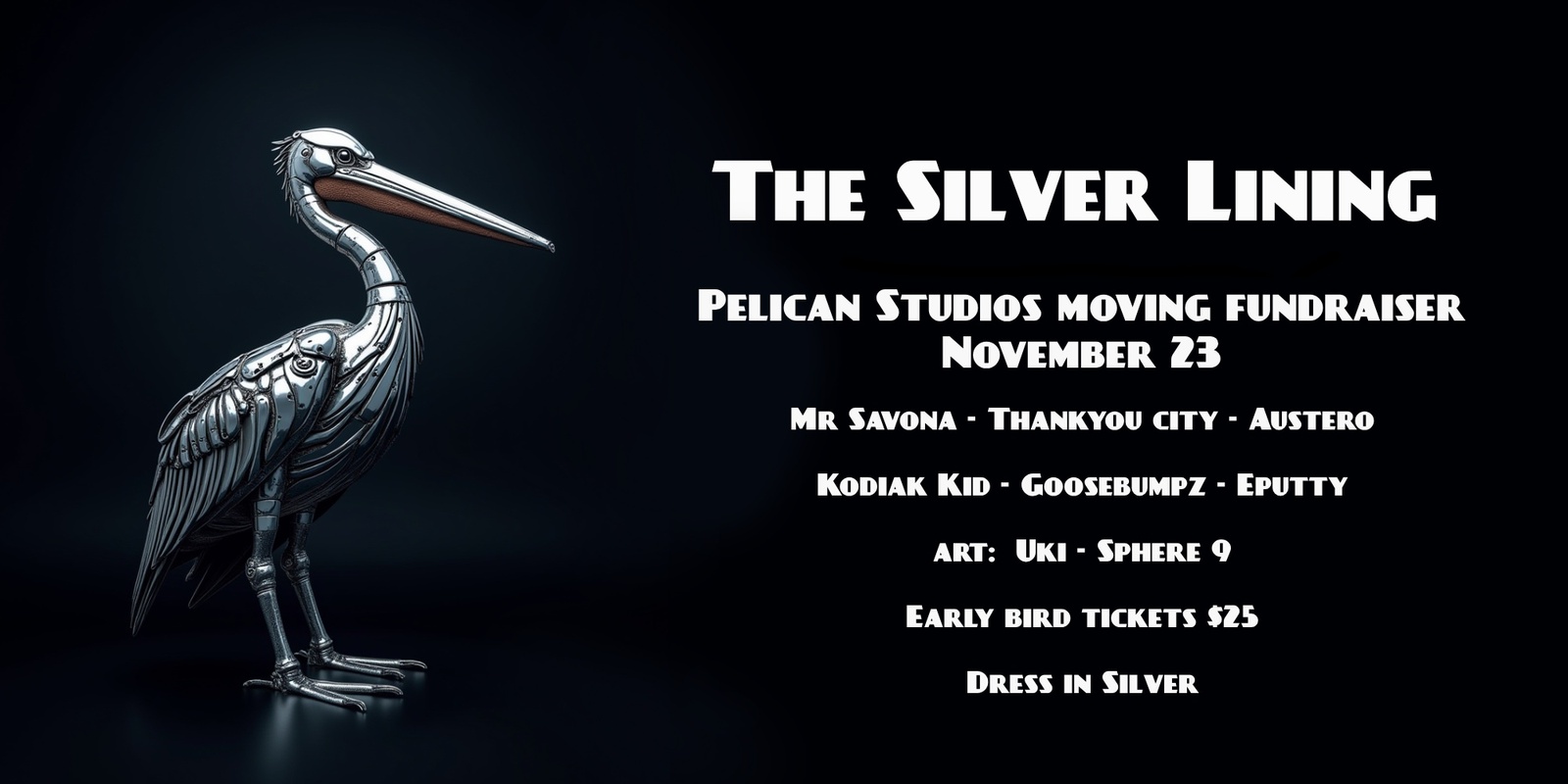 Banner image for The Silver Lining - Pelican Studios on the move