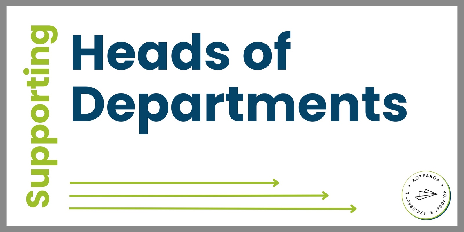 Banner image for Supporting Heads of Departments