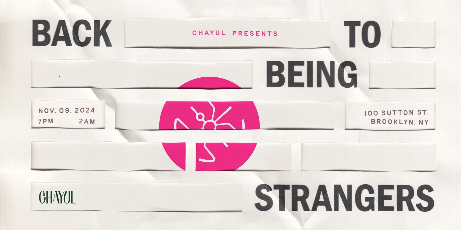 Banner image for Back to Being Strangers