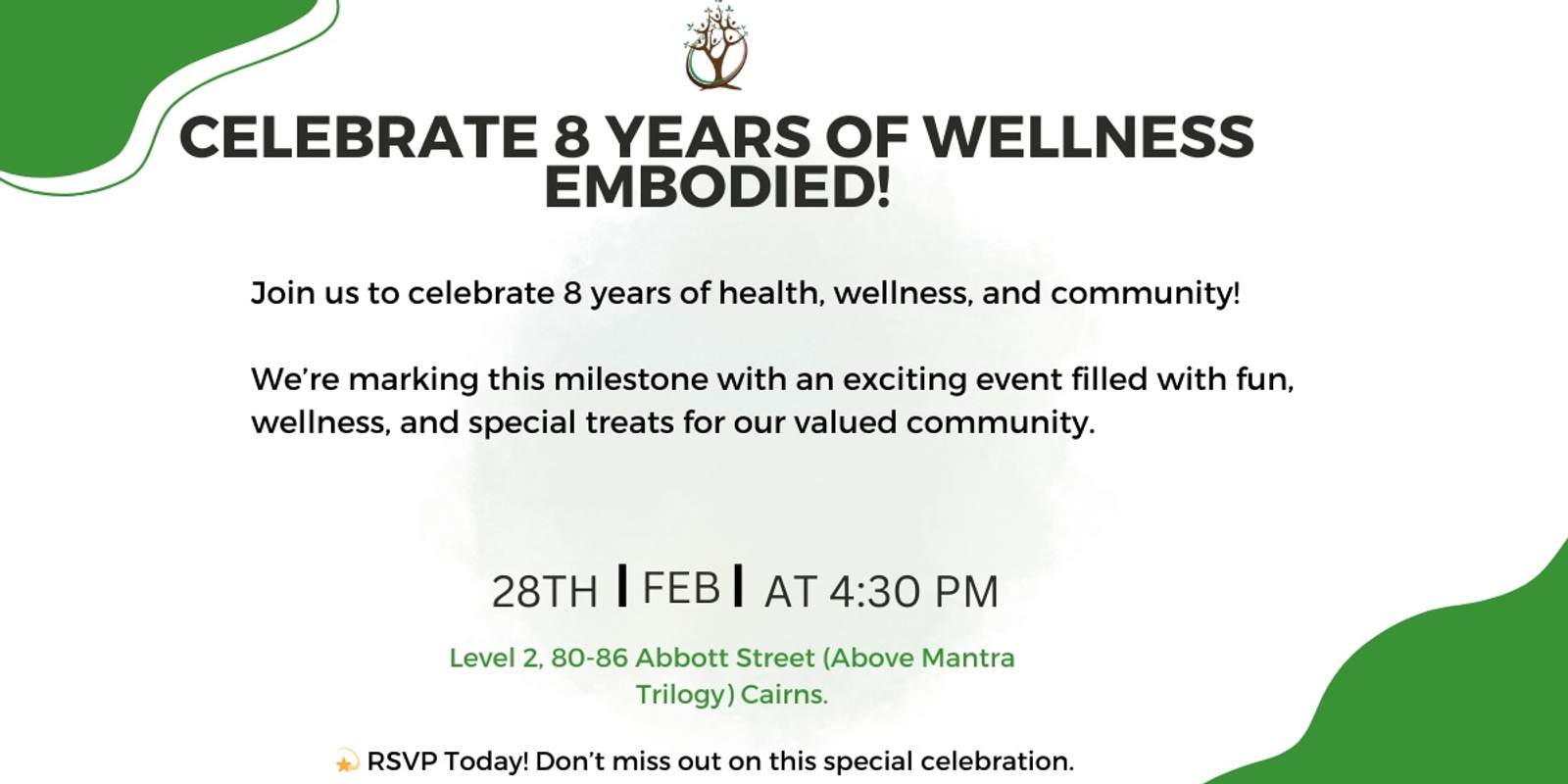 Banner image for Celebrate 8 Years of Wellness Embodied!