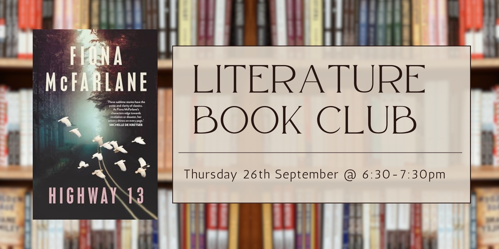 Banner image for Literature Book Club 2024