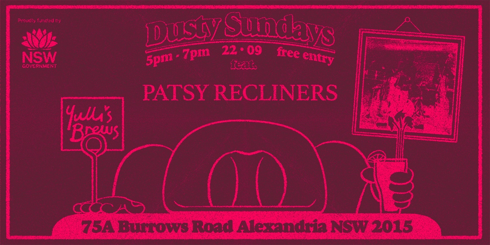 Banner image for DUSTY SUNDAYS - Patsy Recliners 