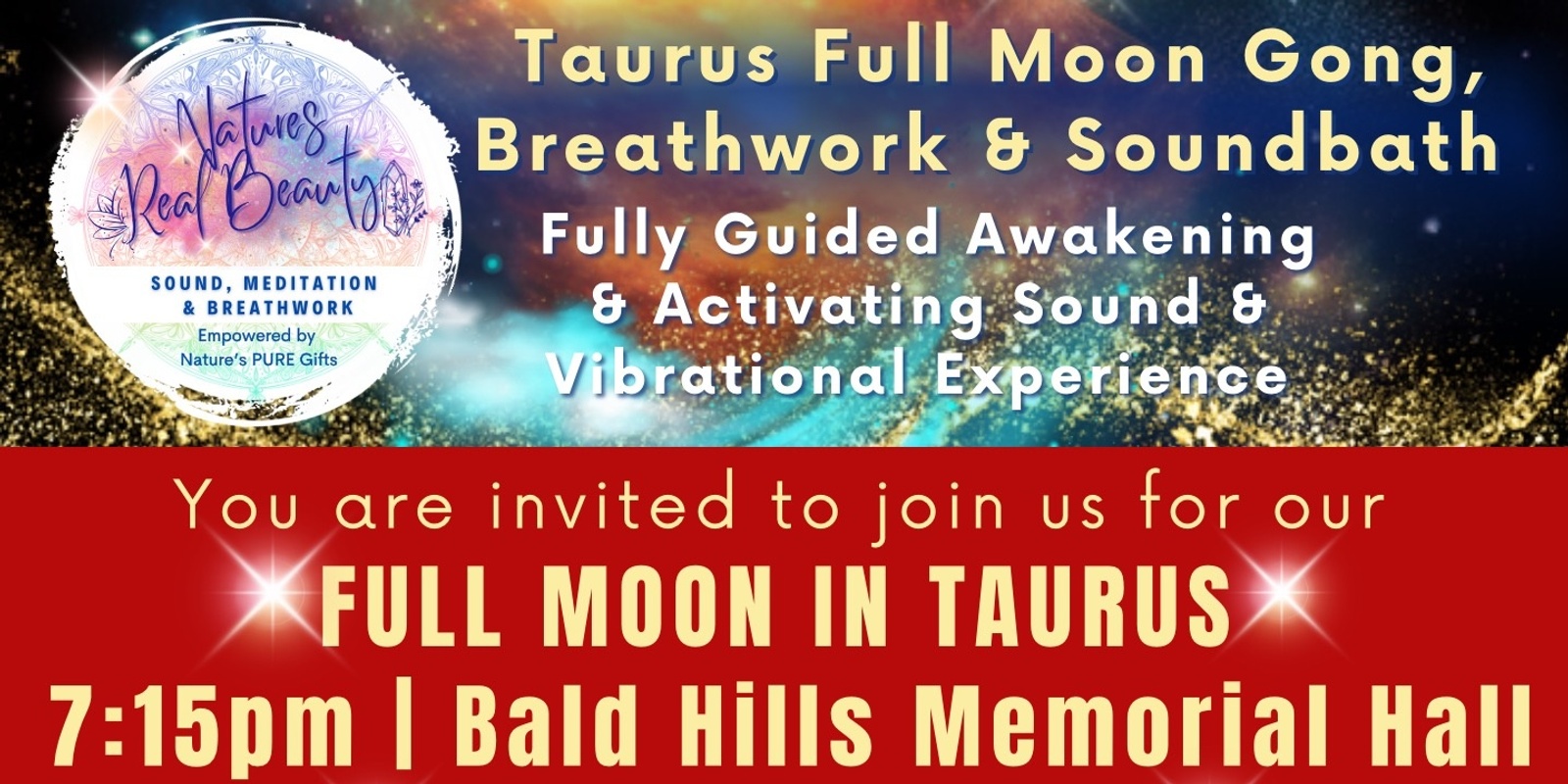 Banner image for Full Moon in Taurus ♉️ Sound Bath | Celebrating ‘Age of Aquarius’