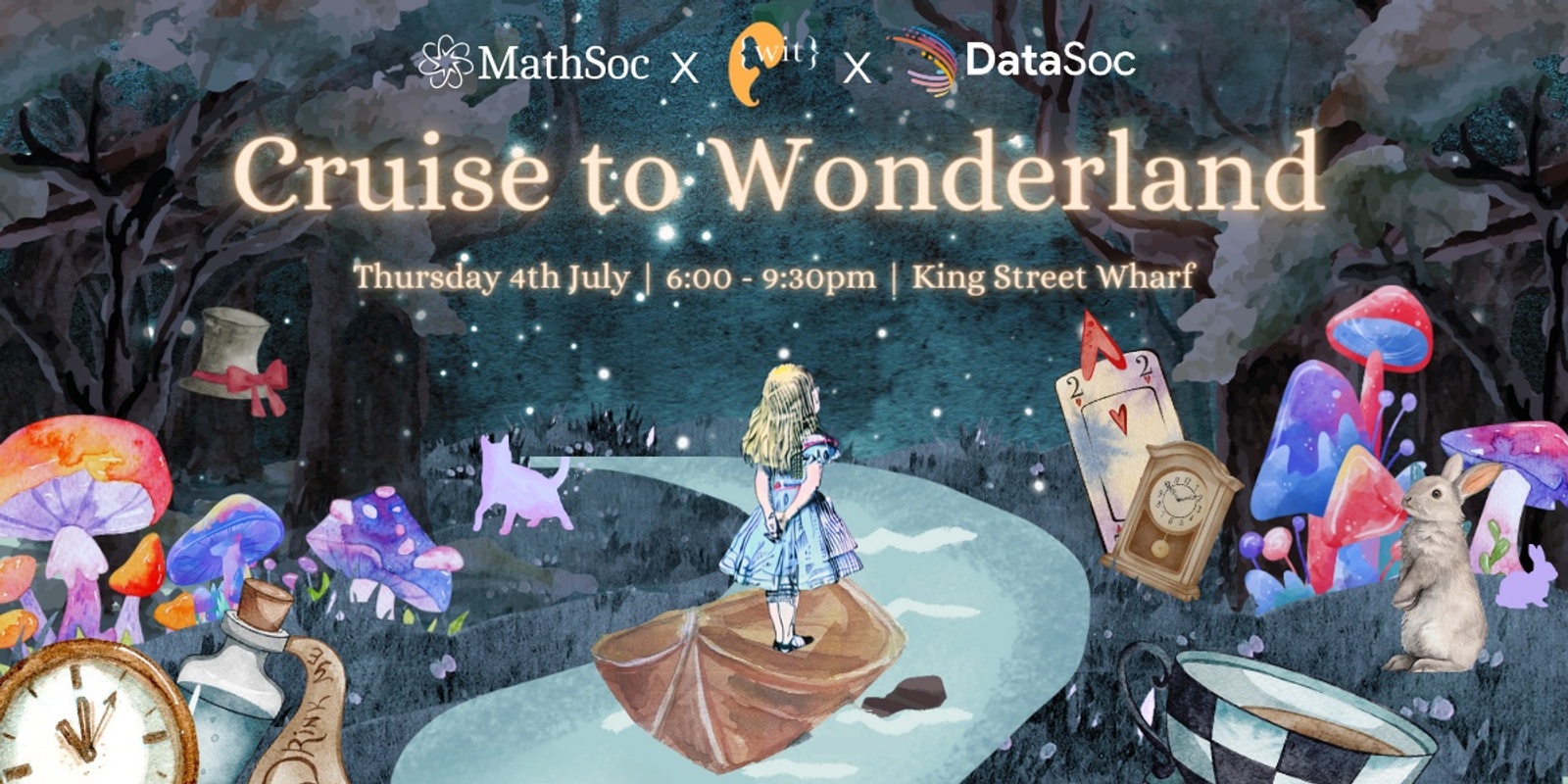 Banner image for UNSW MathSoc x WIT x DataSoc: Cruise to Wonderland
