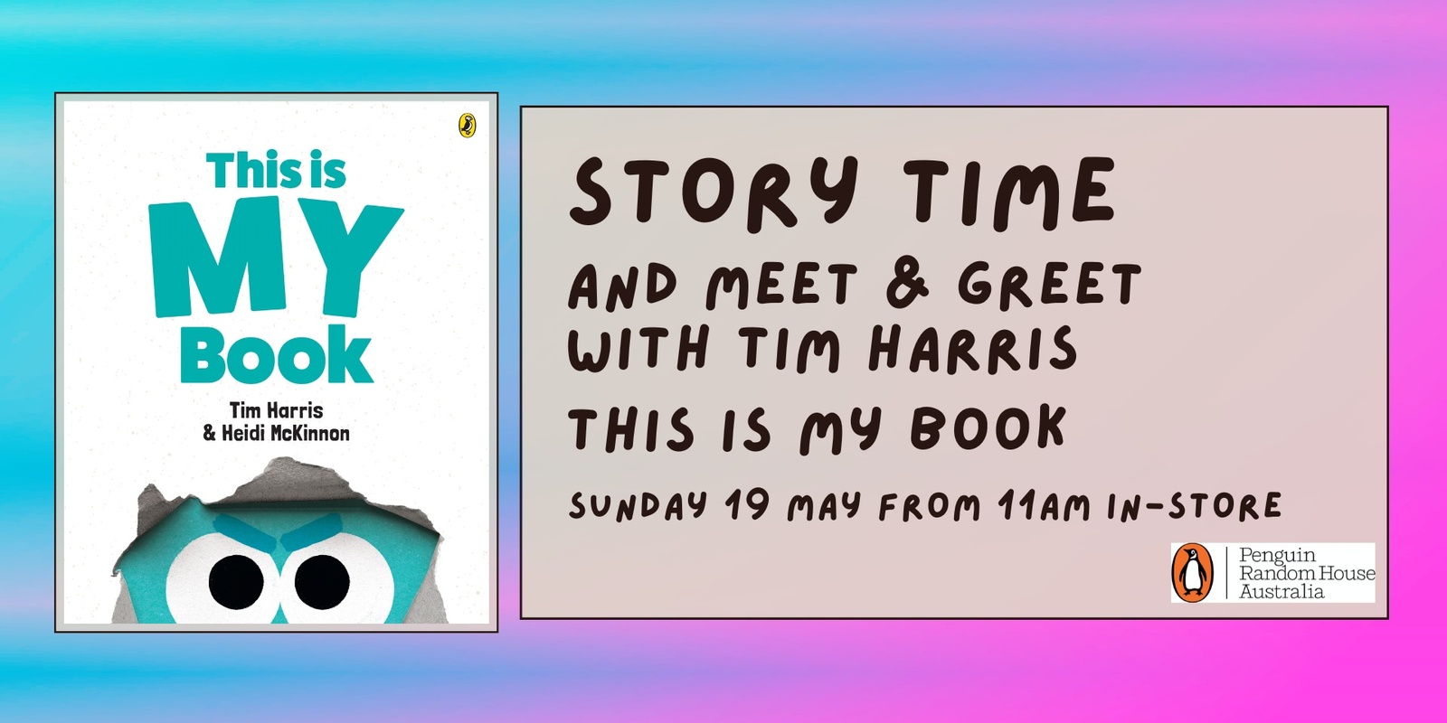 Banner image for Story Time with Tim Harris - "This Is My Book"