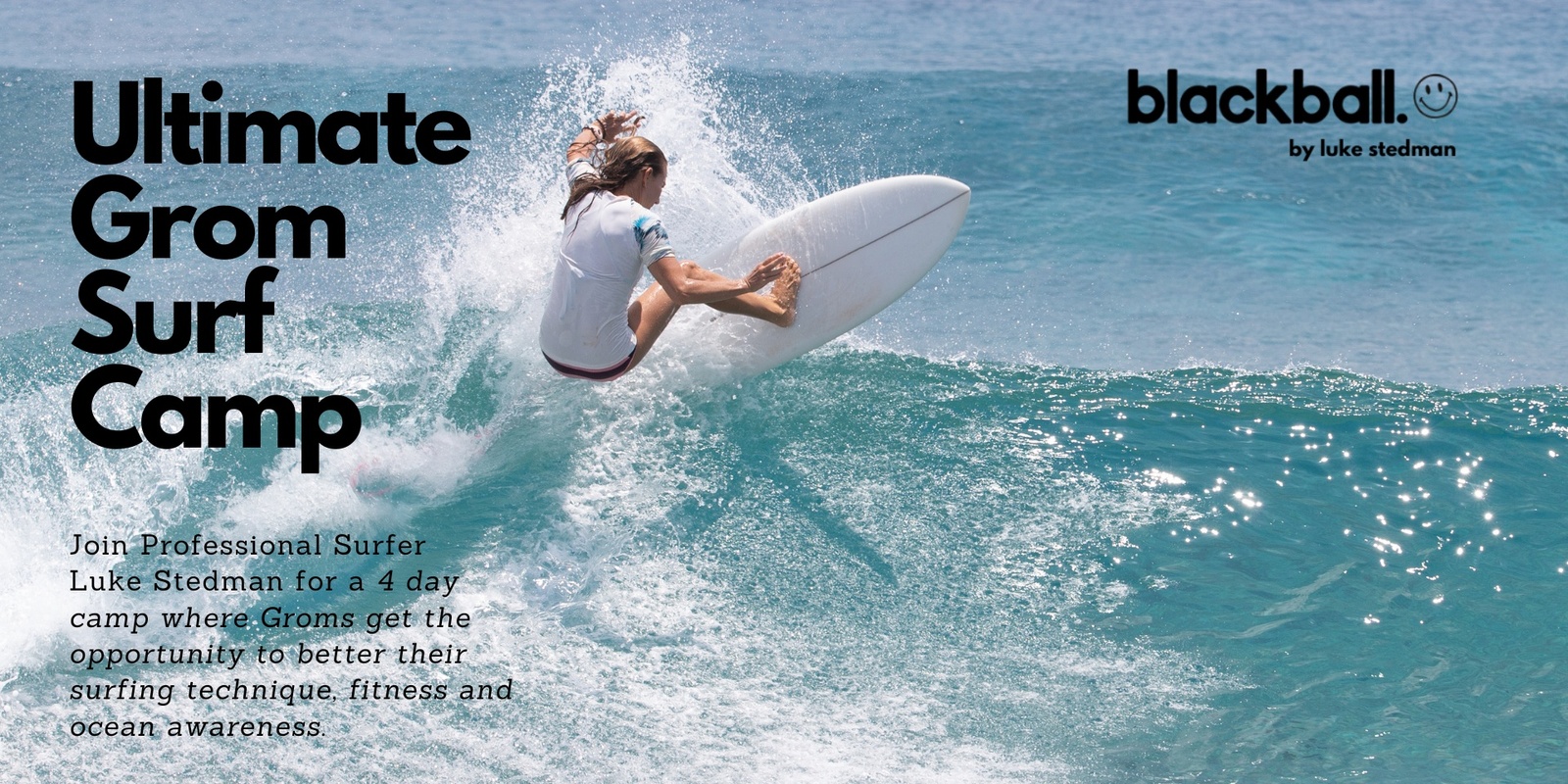 Banner image for Blackball Ultimate Grom Surf Camp (Girls-Level 2)