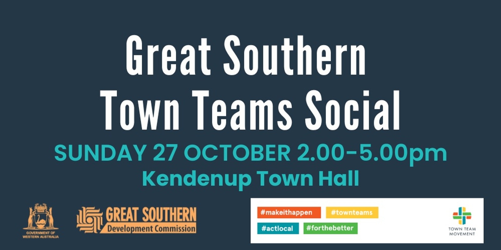 Banner image for Great Southern Town Teams Social