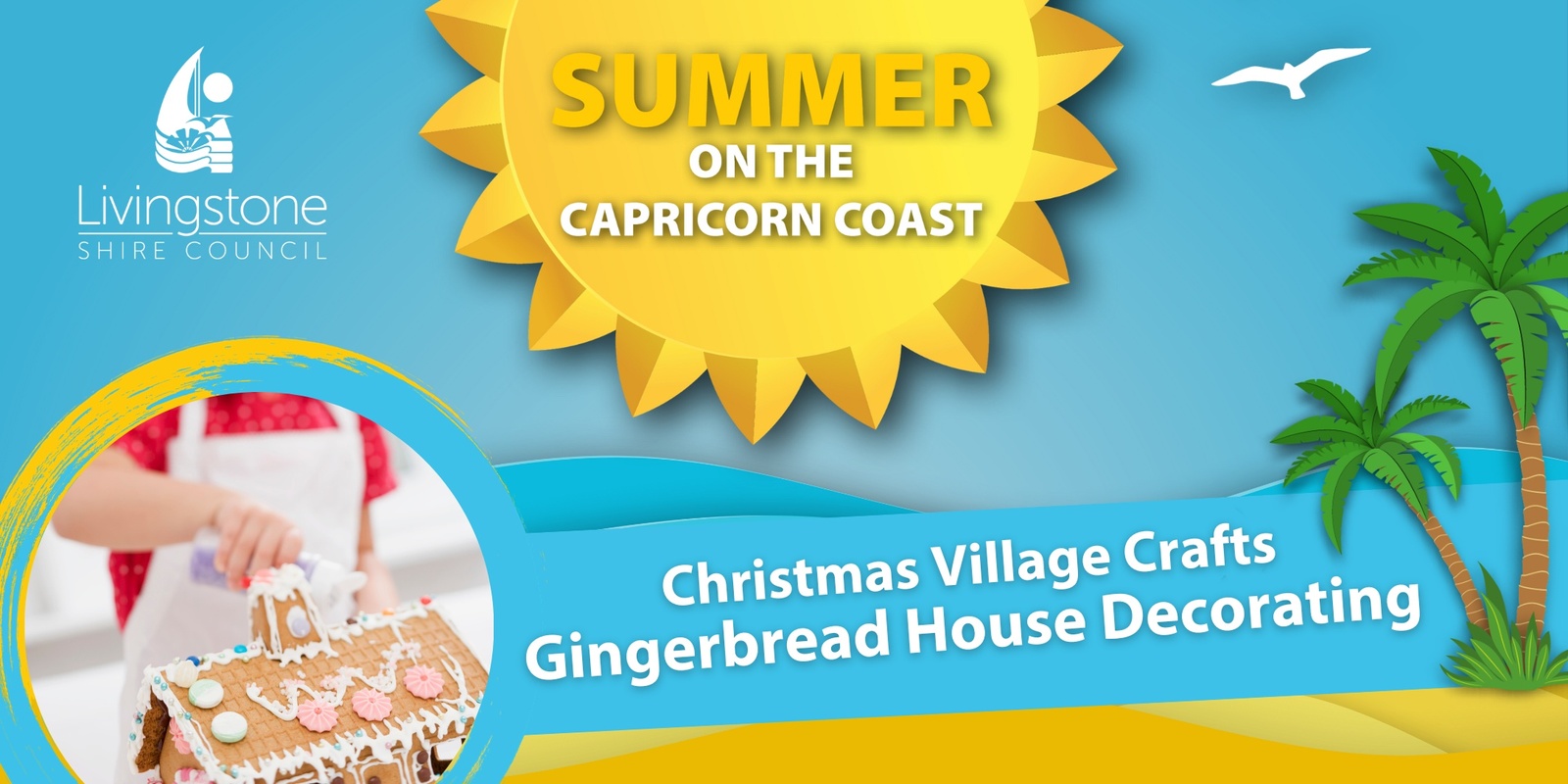 Banner image for Christmas Village Crafts - Gingerbread House Decorating