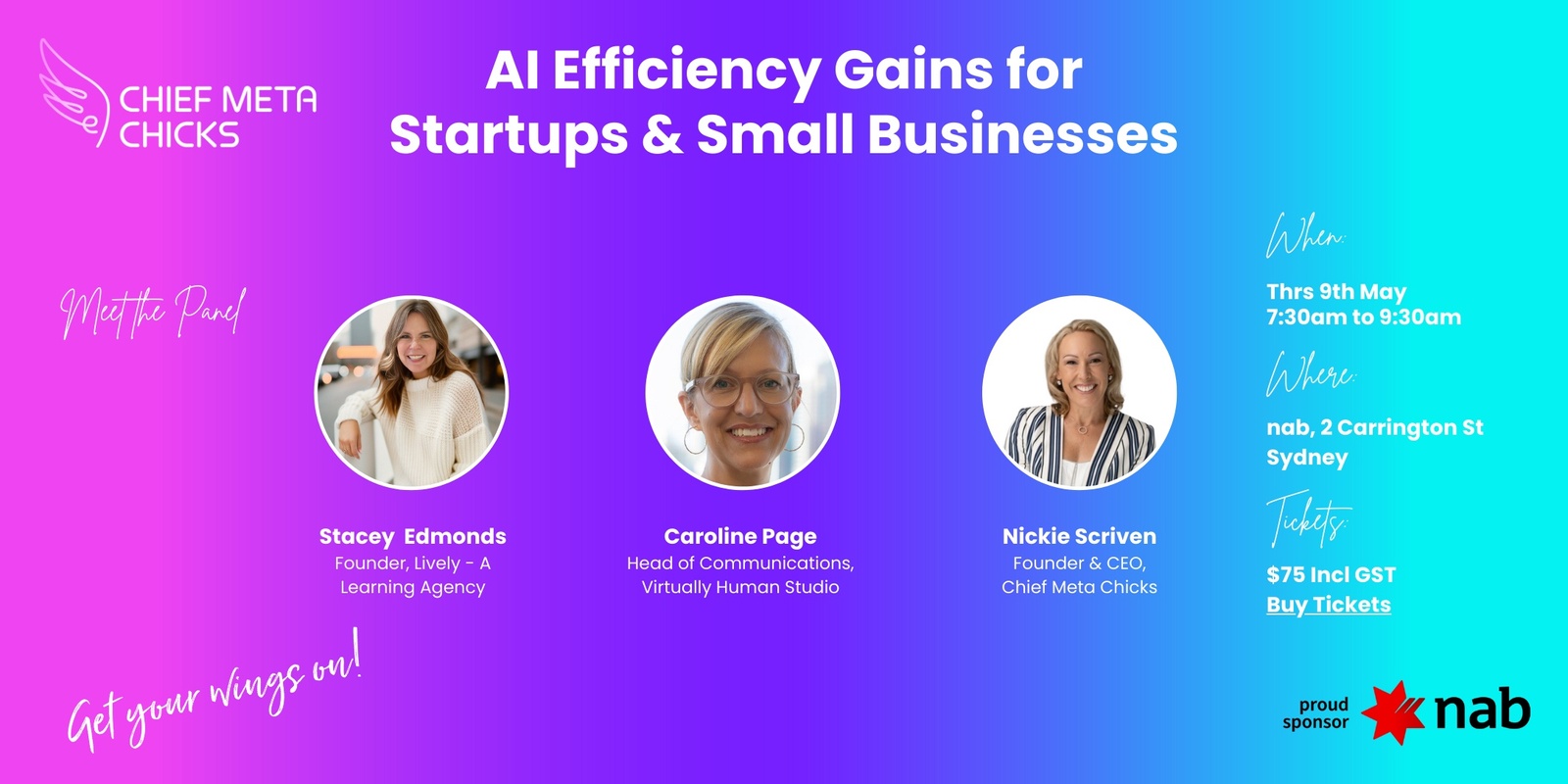 Banner image for AI Efficiency Gains for Startups and Small Businesses