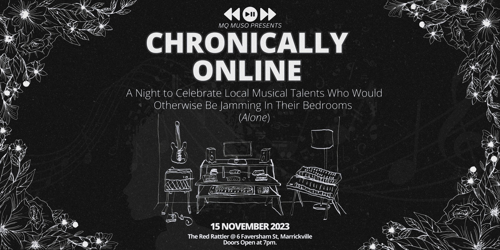 Banner image for CHRONICALLY ONLINE @ THE RED RATTLER THEATRE