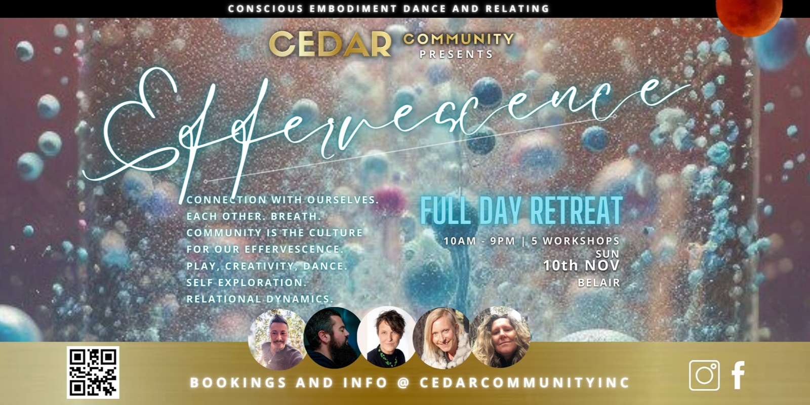 Banner image for Effervescence Full Day Retreat - 5 Workshops - Belair 10th Nov 2024