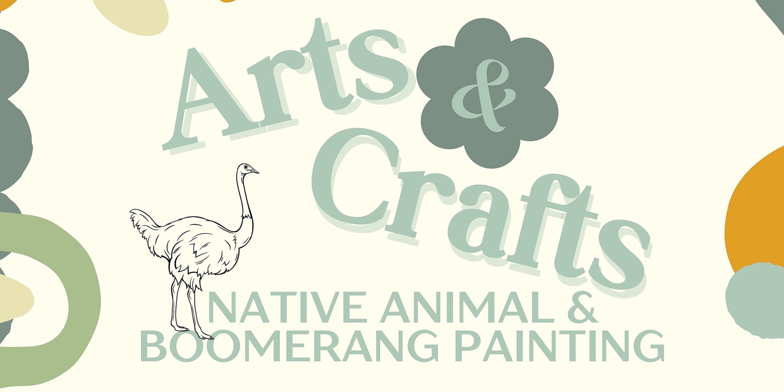 Banner image for Arts & Crafts At Murran - Native Animal & Boomerang Painting