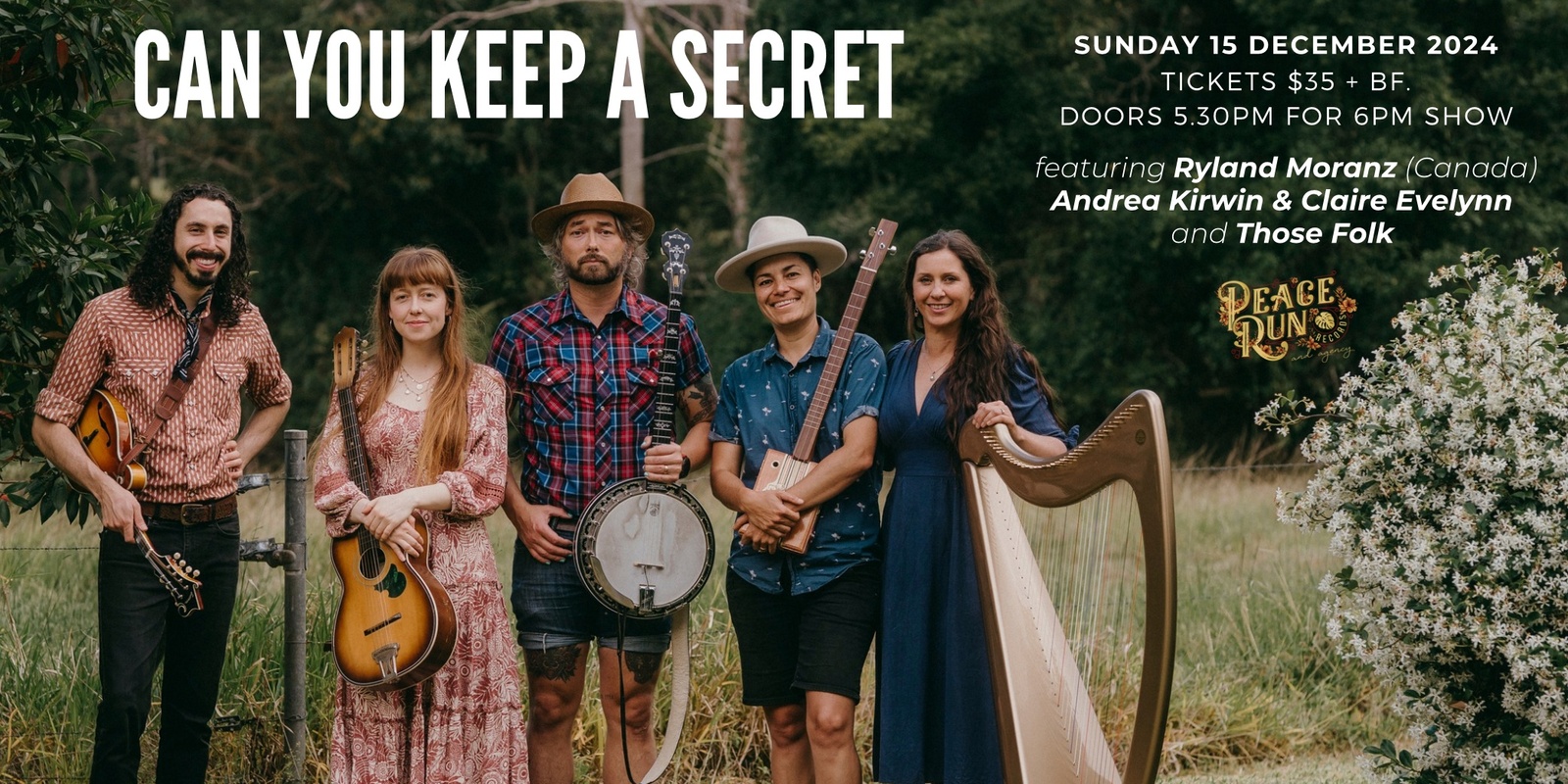 Banner image for Ryland Moranz (Canada) w/ Andrea Kirwin & Claire Evelynn & Those Folk - Can You Keep A Secret