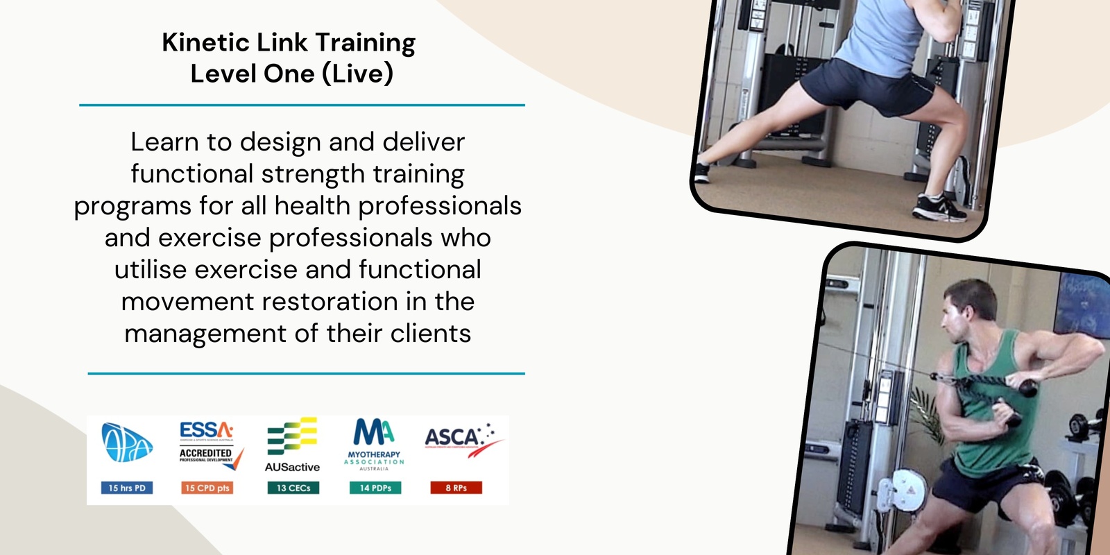 Banner image for Kinetic Link Training - Level One (Geelong)