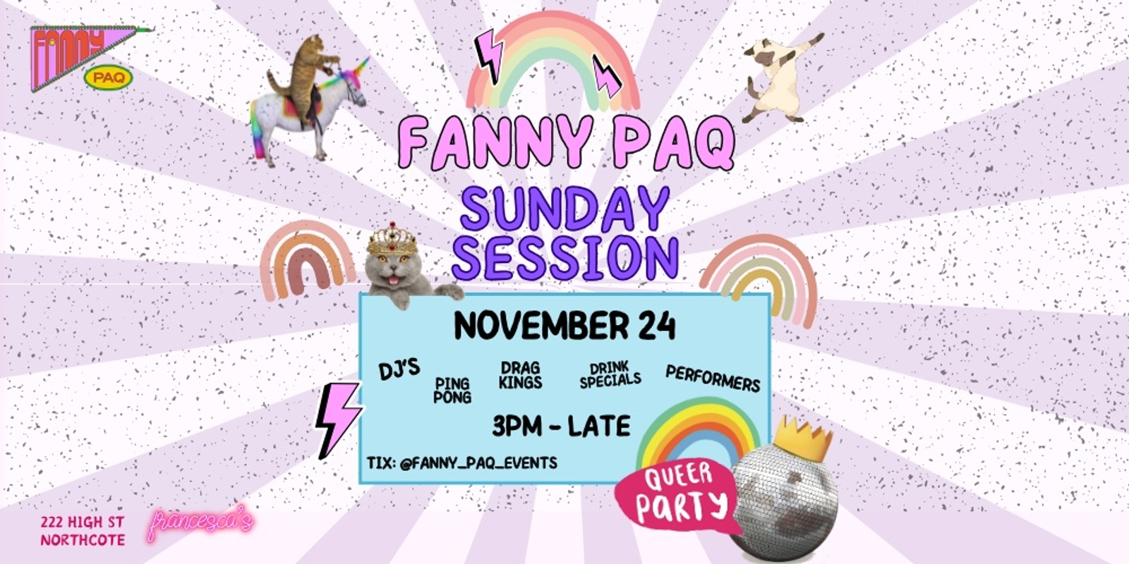 Banner image for Fanny Paq presents: Sunday Session - Nov 24