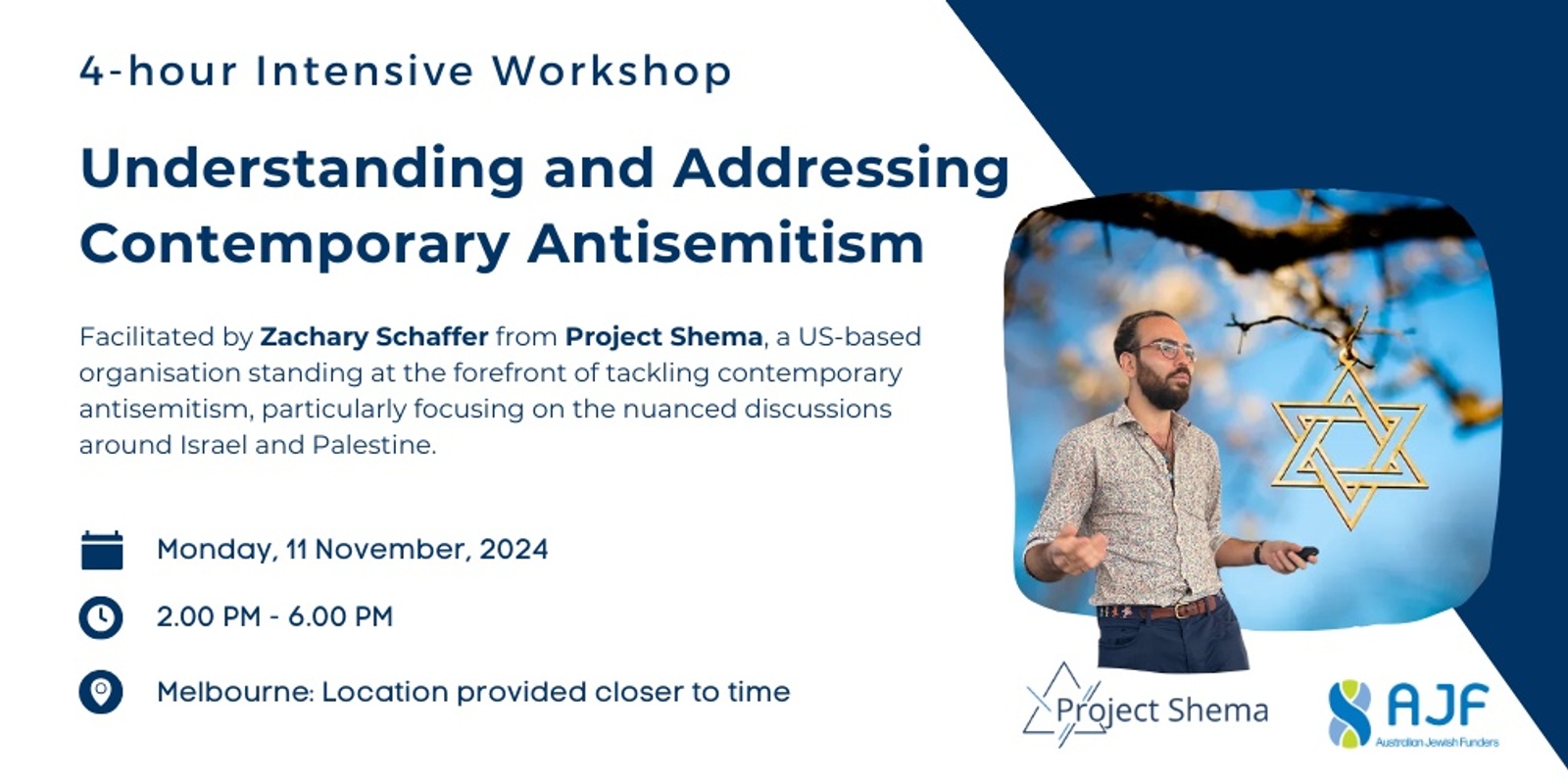 Banner image for Understanding and Addressing Contemporary Antisemitism - Afternoon Workshop VIC