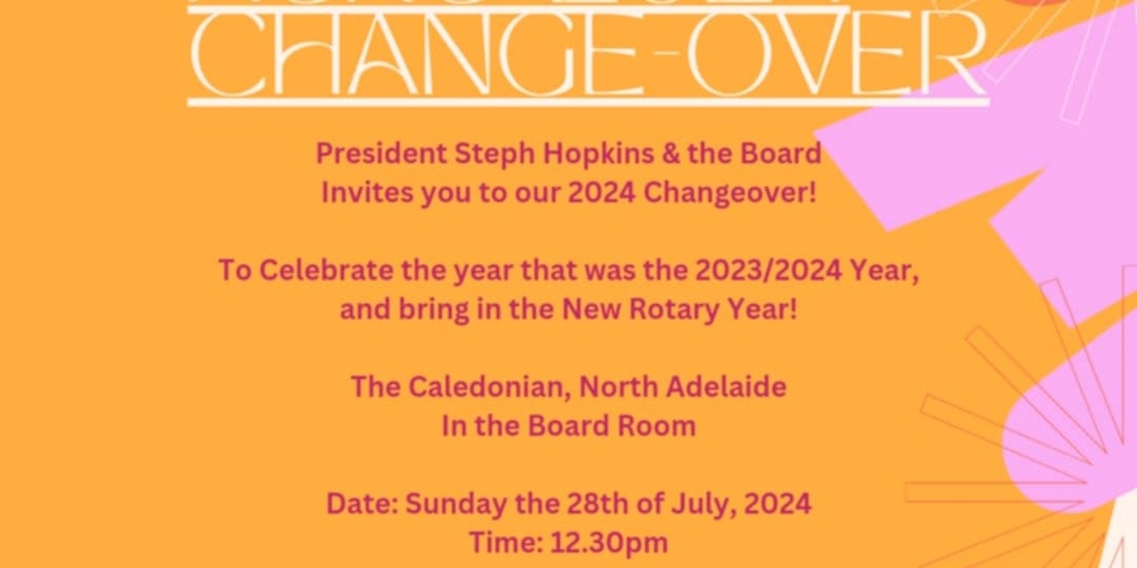Banner image for ACRC 2023/2024 Changeover