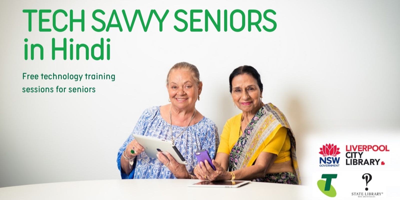 Banner image for Tech Savvy Seniors: Hindi - Liverpool City Library | Yellamundie