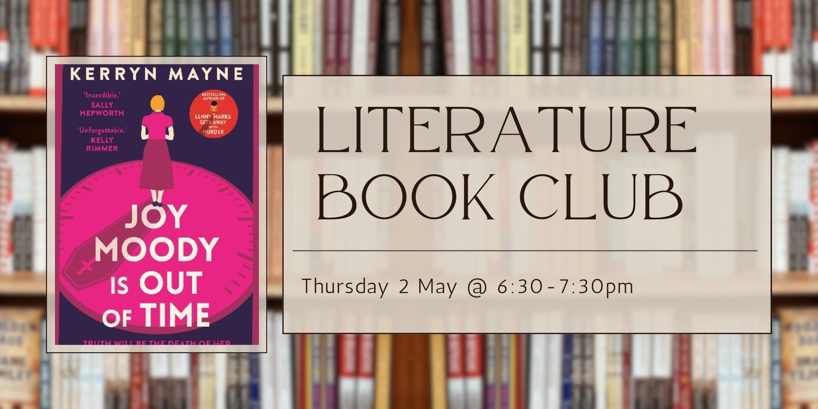 Banner image for Literature Book Club 2024