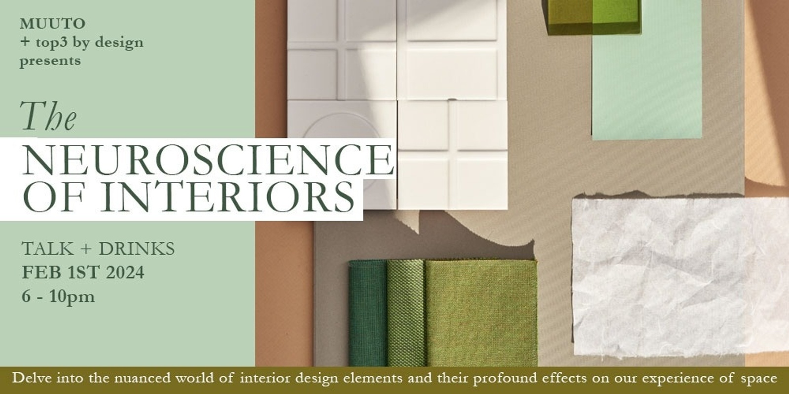 Banner image for DESIGN TALK  |  The Neuroscience of Interiors