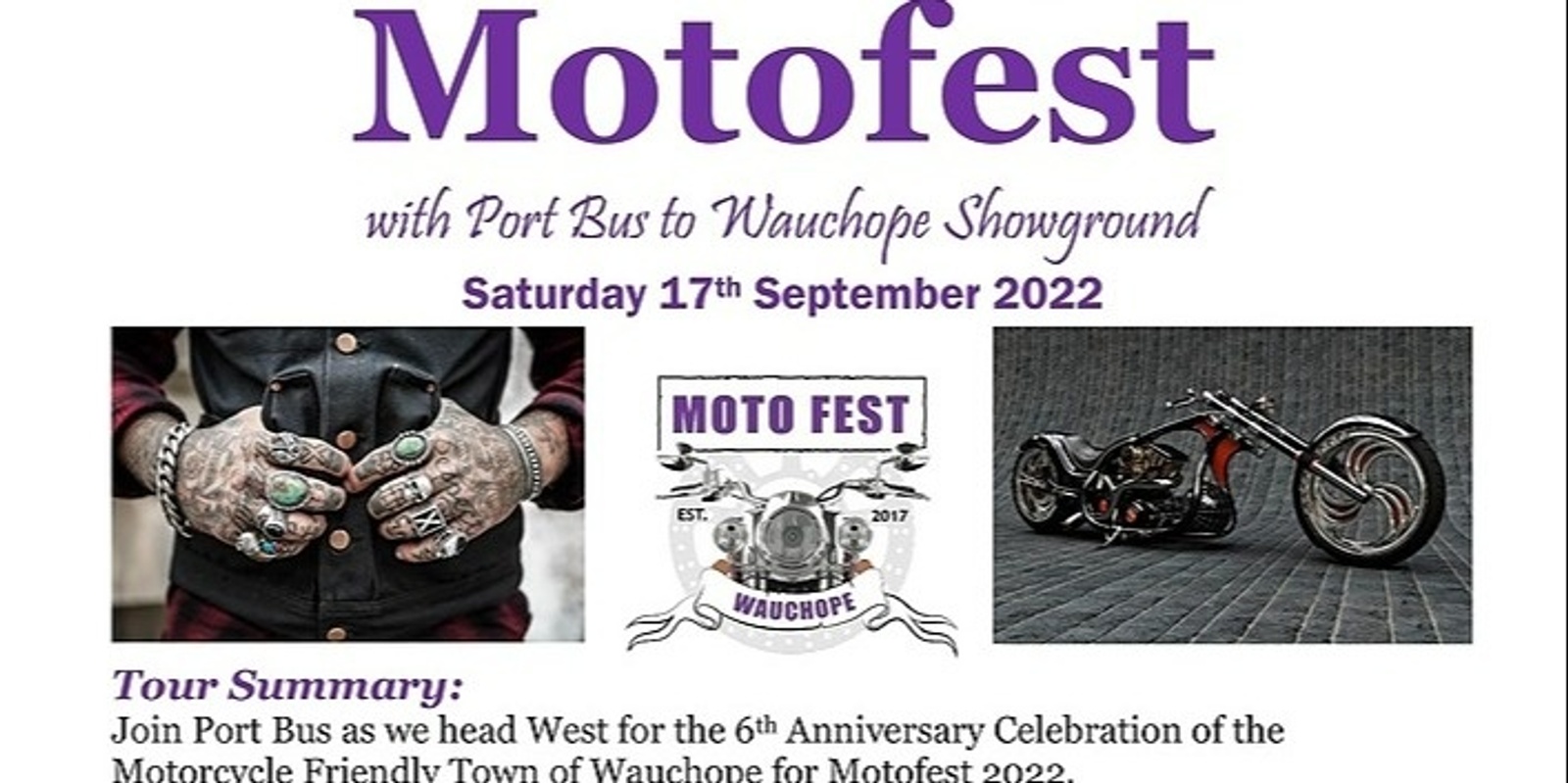 Banner image for Motofest with Port Bus