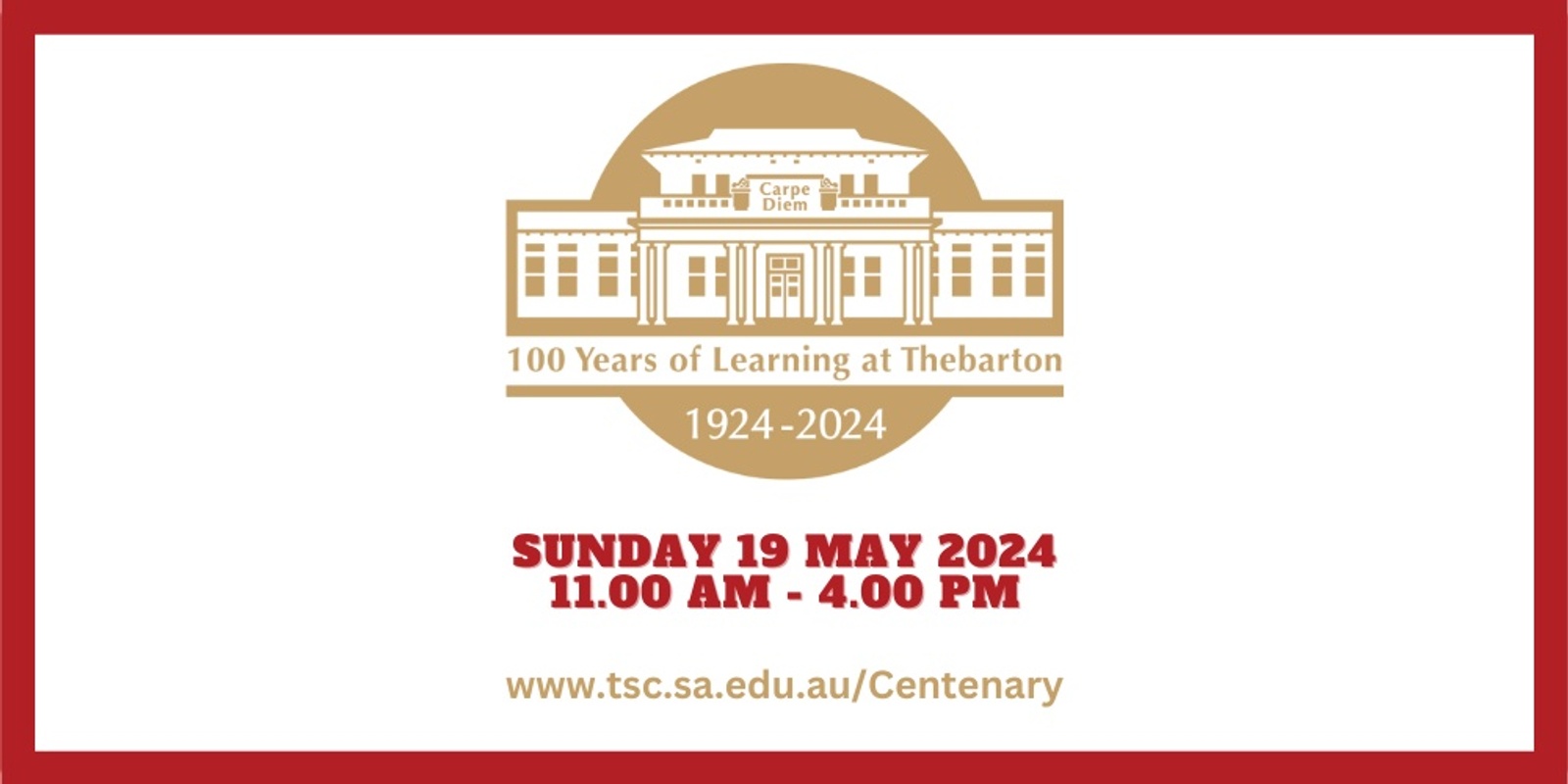 Banner image for Thebarton Senior College Centenary Celebration - 100 Years of Learning at Thebarton