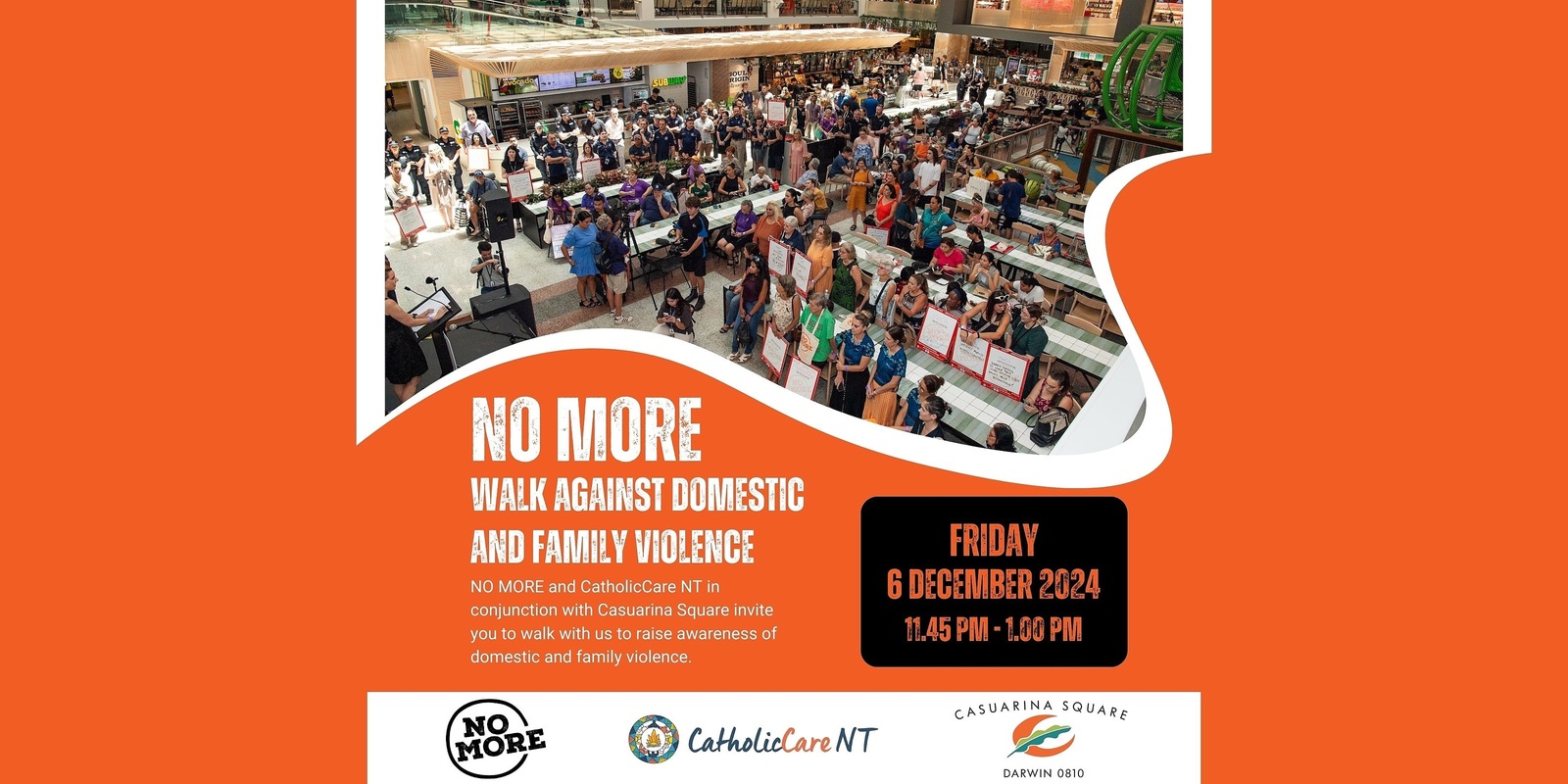 Banner image for NO MORE Walk To End Domestic and Family Violence 