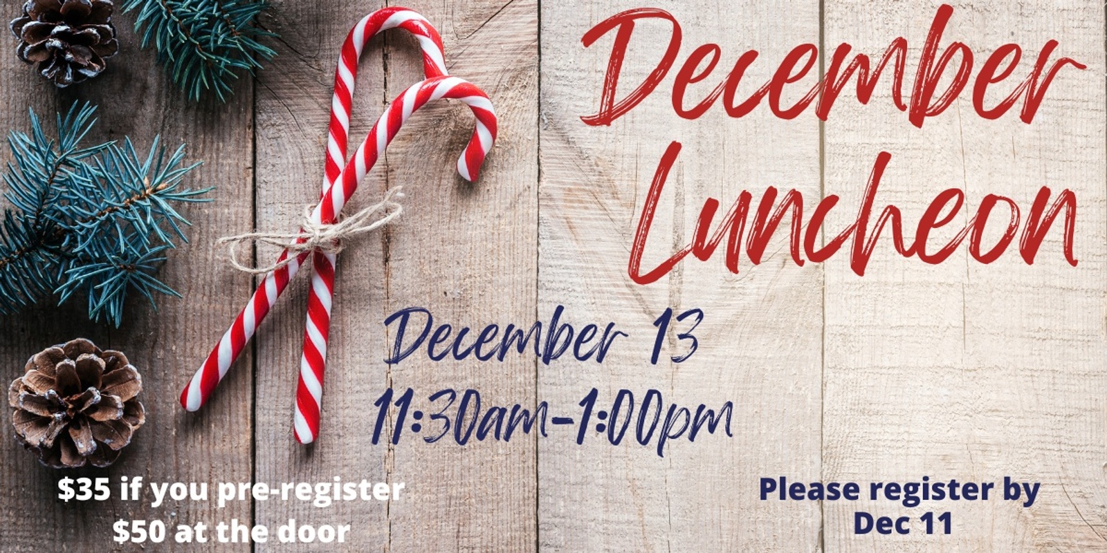 Banner image for PBBOR Member Luncheon - December