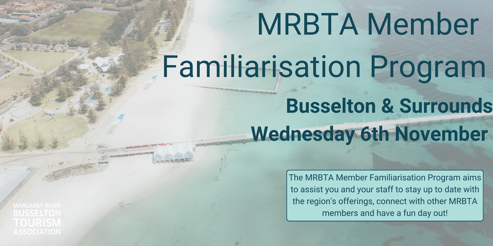 Banner image for  MRBTA Member Famil Program: Busselton & Surrounds 2024