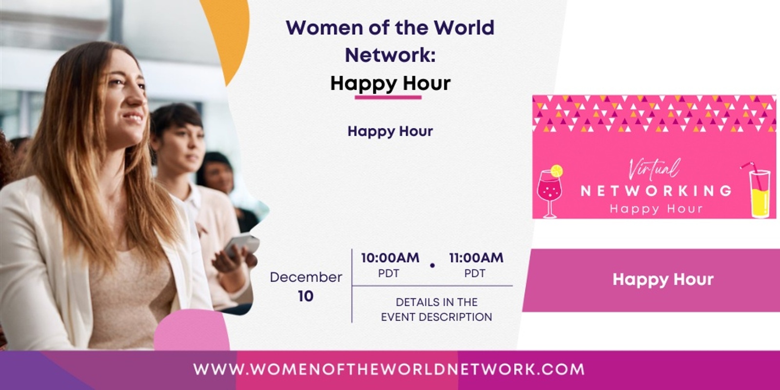 Banner image for Women of the World Network® Happy Hour