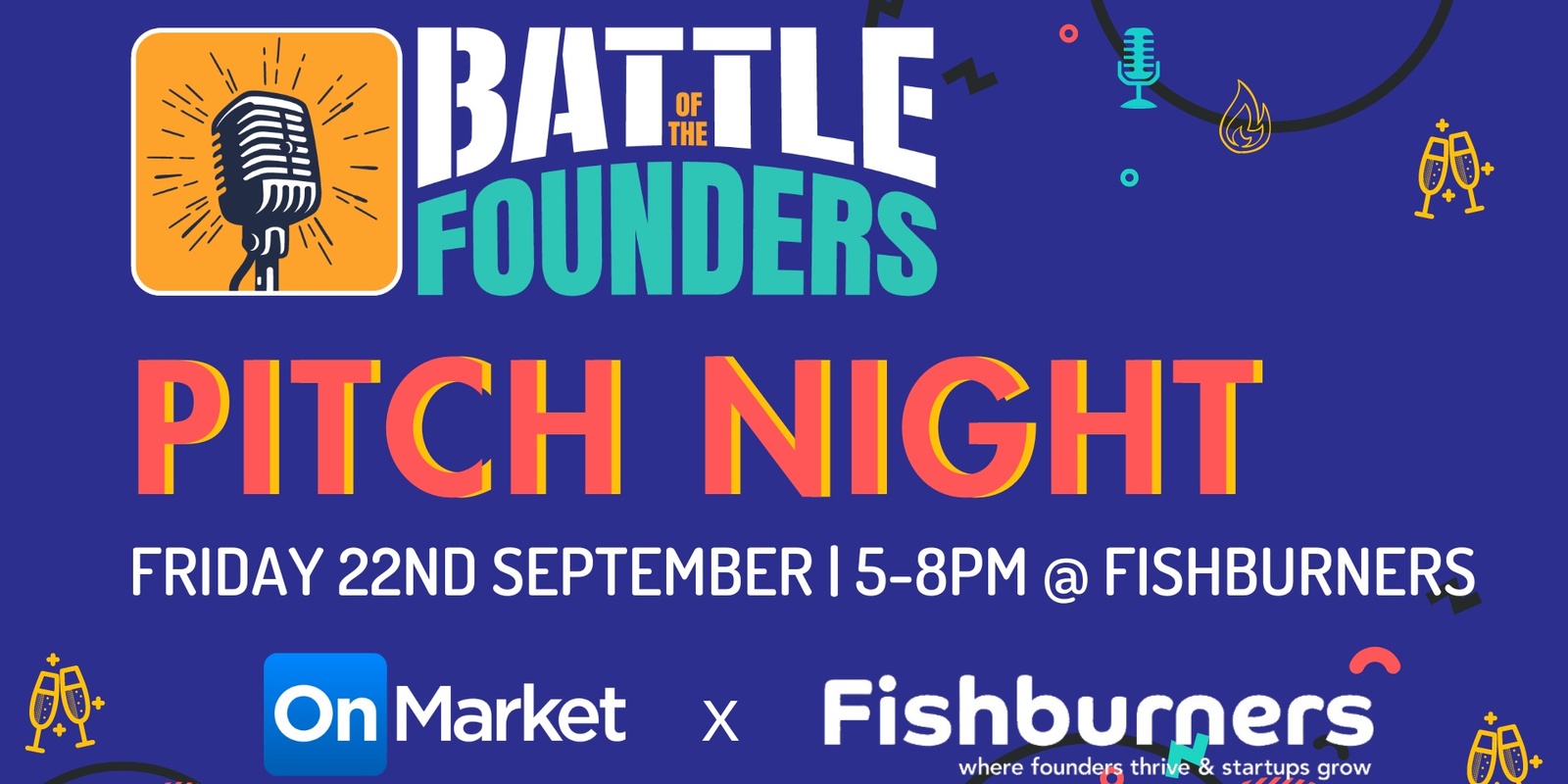Banner image for Battle of the Founders Pitch Night with OnMarket