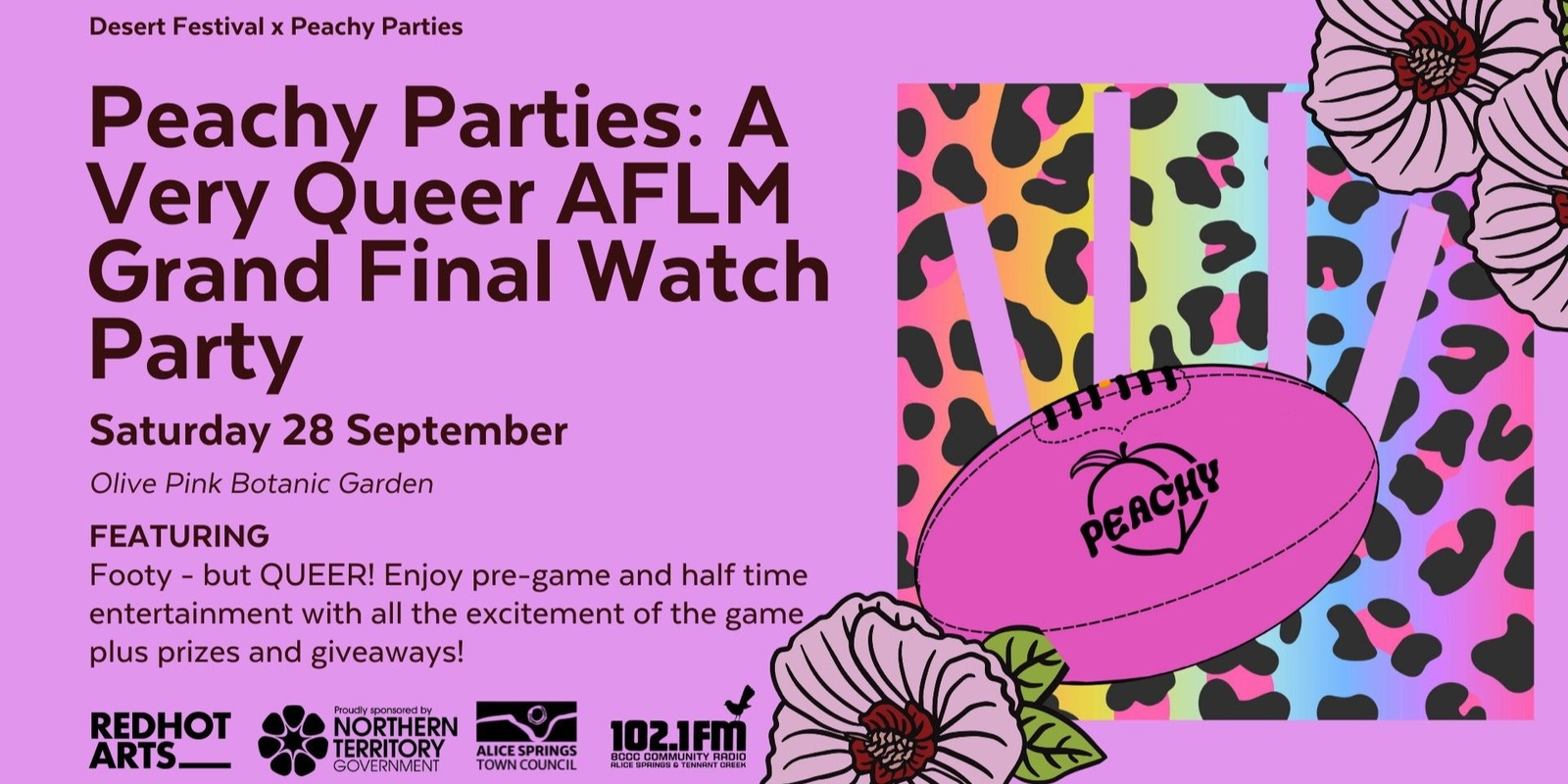 Banner image for Peachy Parties: A Very Queer AFLM Grand Final Watch Party