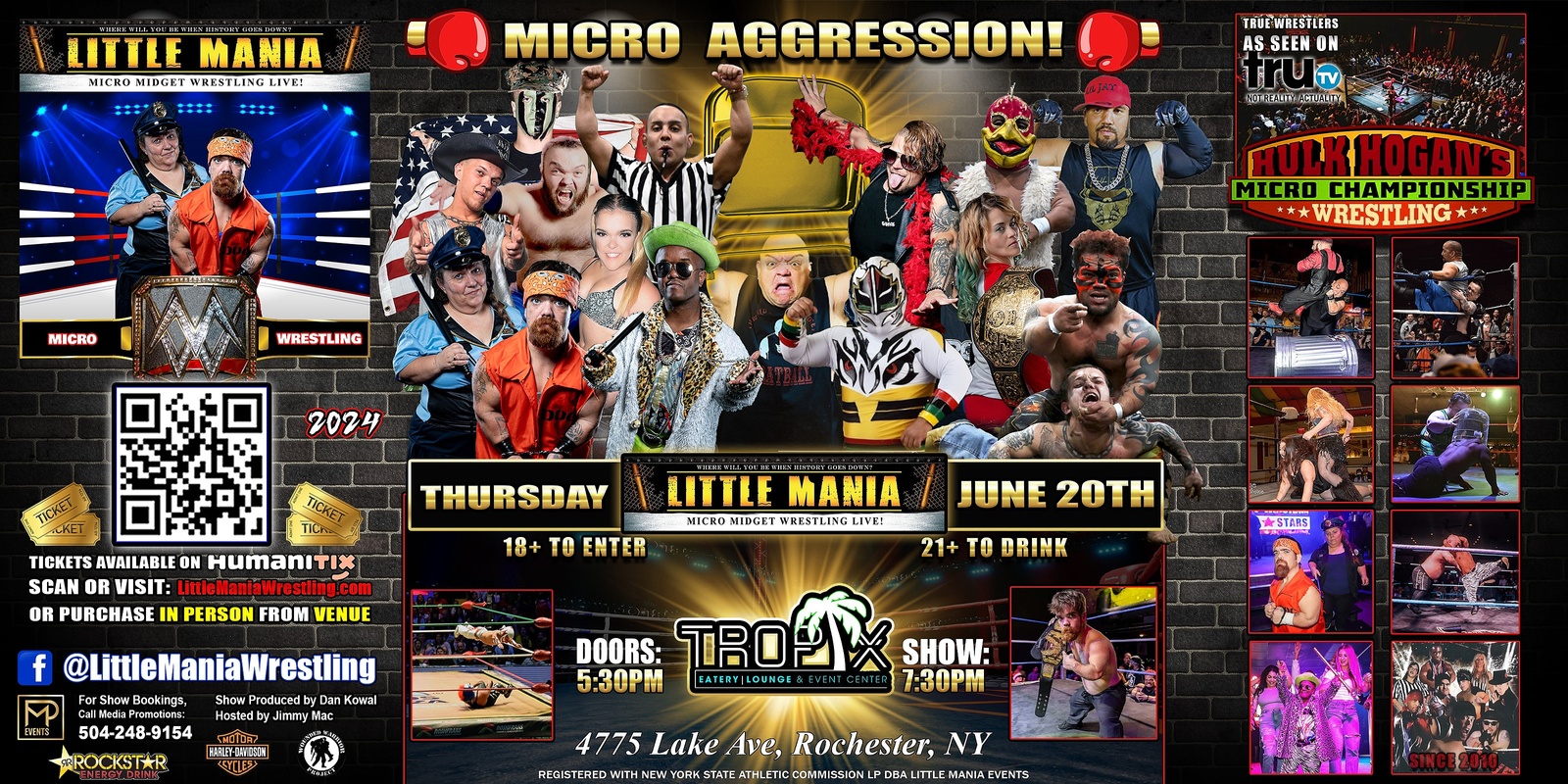 Banner image for Rochester, NY - Little Mania Wrestling presents: Micro Agression!
