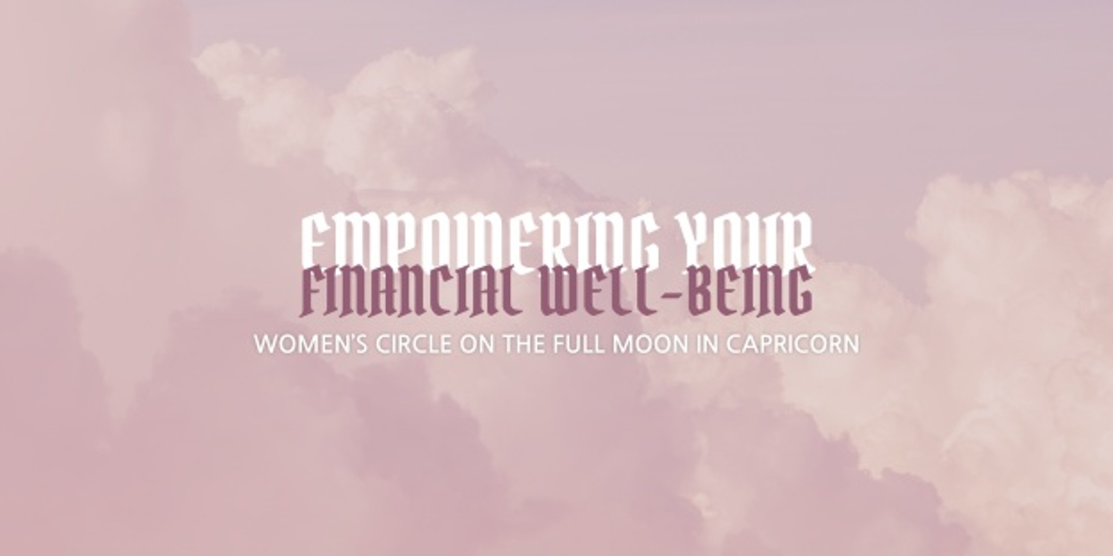 Banner image for Full Moon Women's Circle in Capricorn