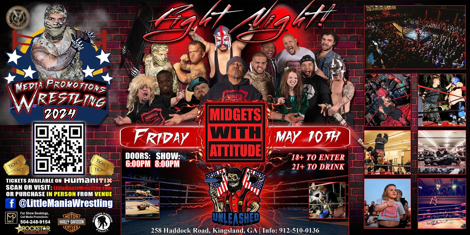 Banner image for Kingsland, GA - Midgets With Attitude: Little Mania Rips Through the Ring!