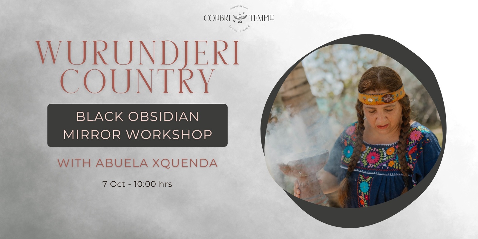 Banner image for Wurundjeri Country ✧ Black Obsidian Mirror Workshop with Grandmother Xquenda