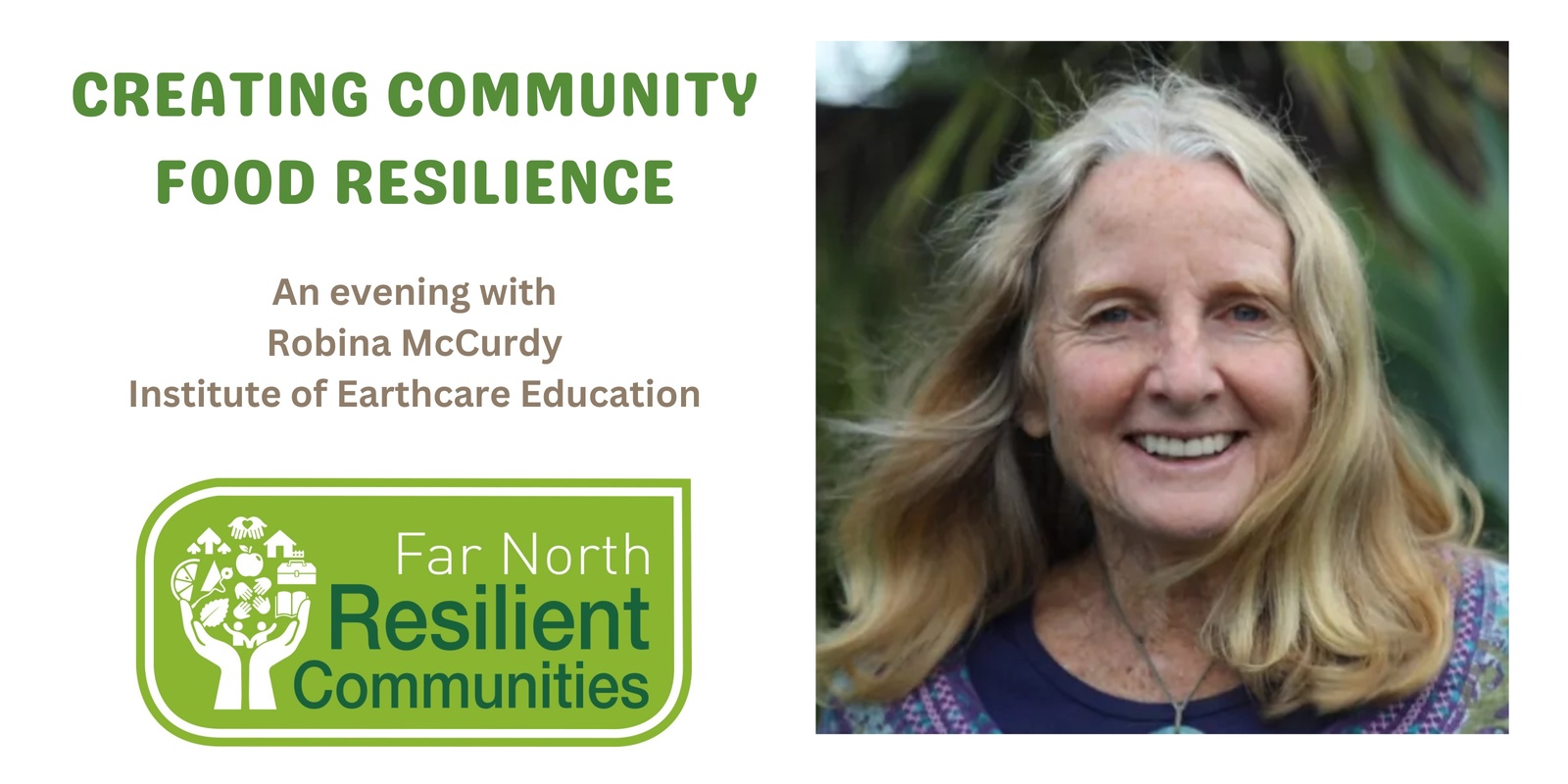 Banner image for CREATING COMMUNITY FOOD RESILIENCE
