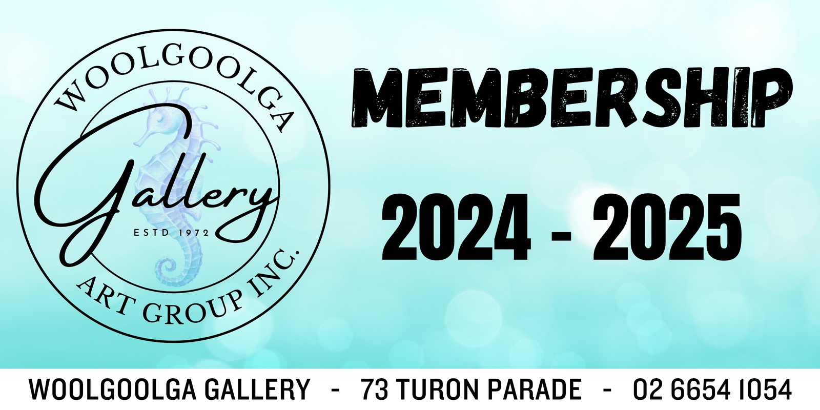 Banner image for WAG Art Gallery Membership 2024 to 2025