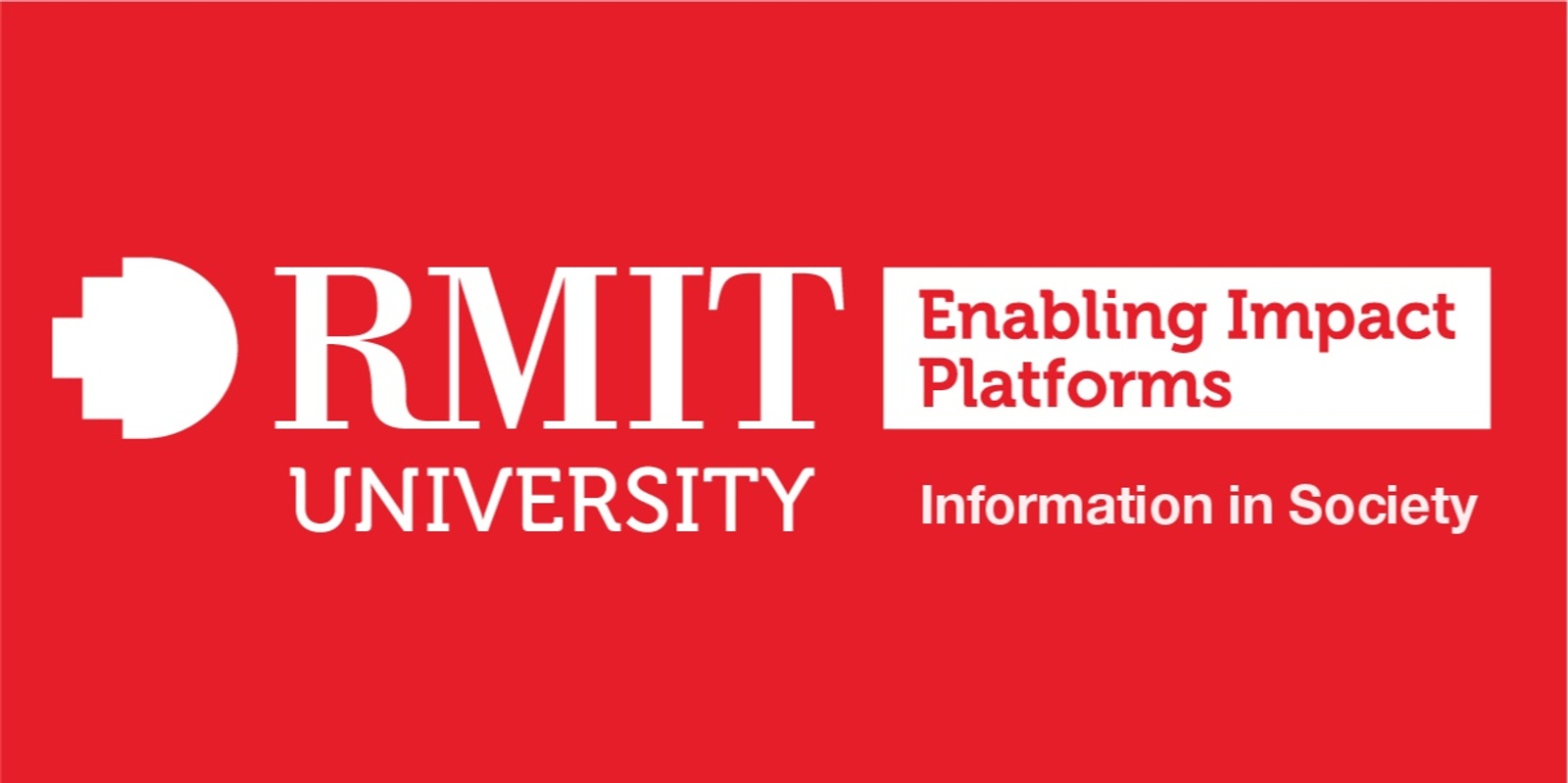 RMIT Information in Society EIP's banner