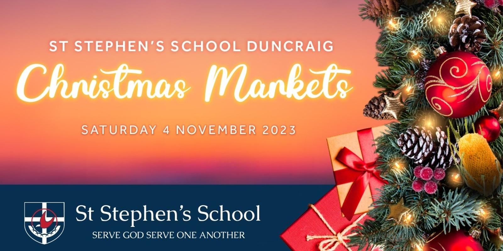 Banner image for St Stephen's School Duncraig Christmas Markets 2023