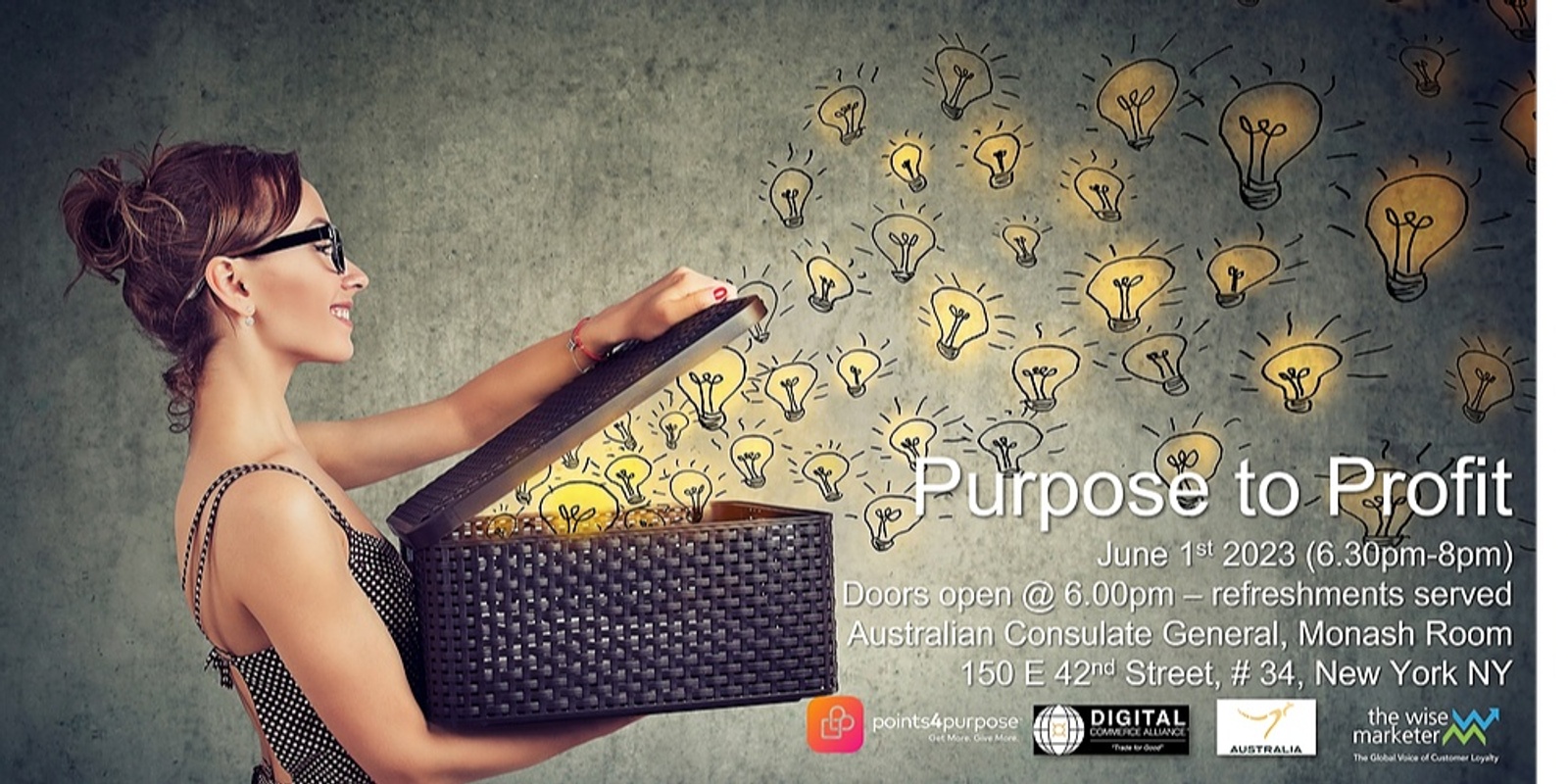 Banner image for         Purpose to Profit   -   Points4Purpose US launch  